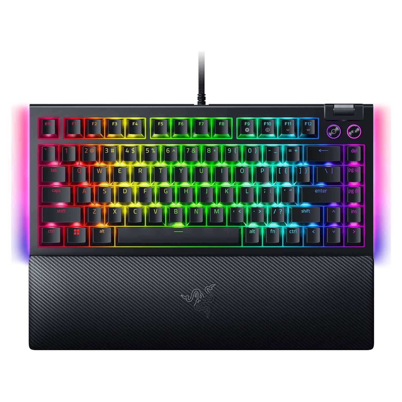Teclado Mecánico Razer BlackWidow V4 75% RGB Compacto