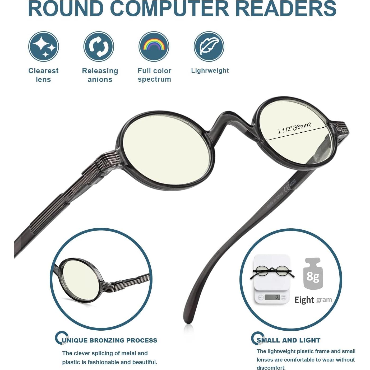 Gafas de Lectura Antirreflejo BLUELESS +0.50 Negro Unisex