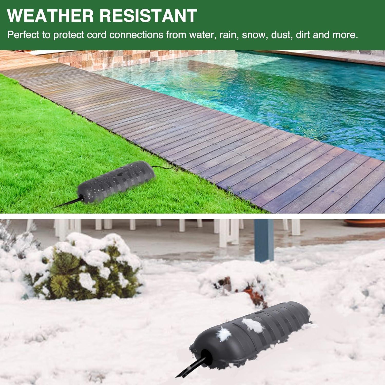 Cubierta de Seguridad Impermeable Flemoon para Enchufes Exteriores