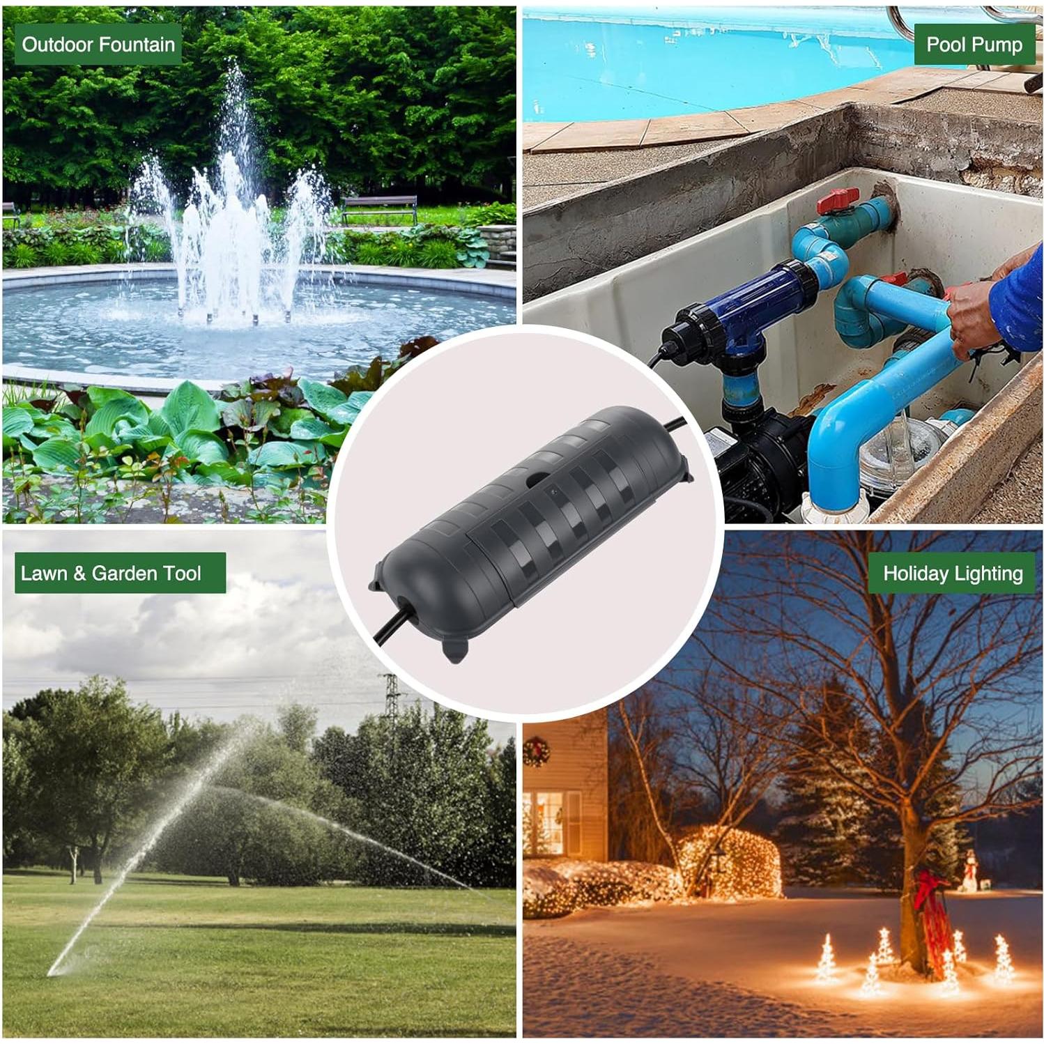 Cubierta de Seguridad Impermeable Flemoon para Enchufes Exteriores