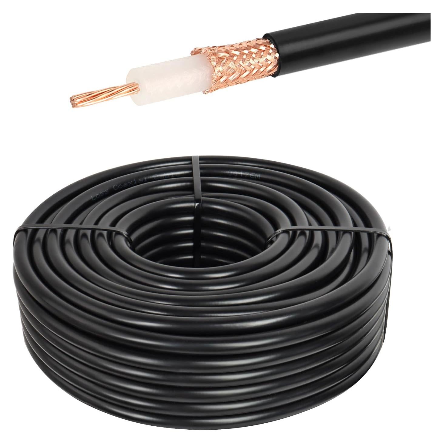 Cable Coaxial RG213 15.24M XRDS -RF 50 Ohm Baja Atenuación