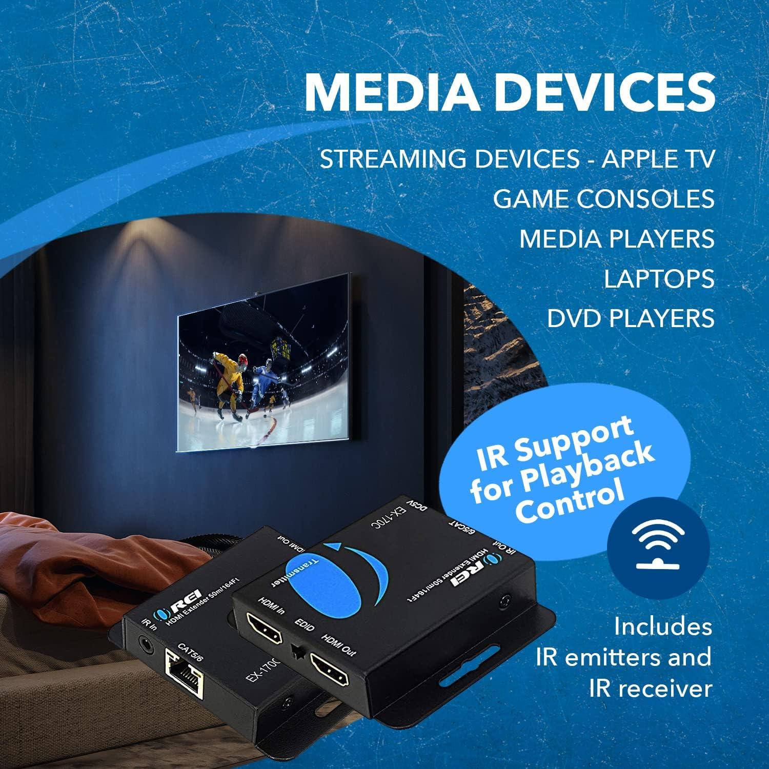 Extensor HDMI OREI EX-170C 4K sobre Ethernet hasta 50m