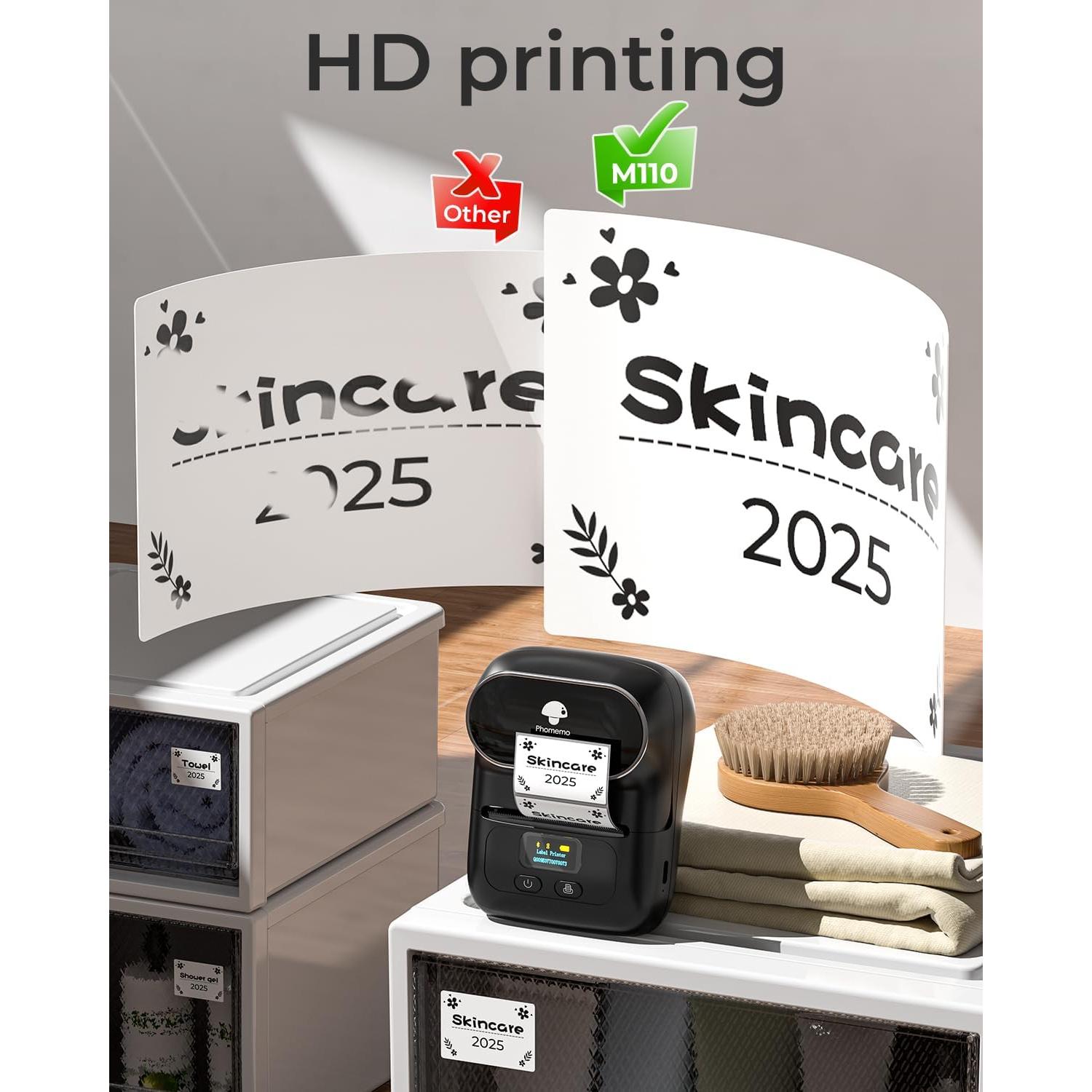 Impresora de Etiquetas Phomemo M110 Bluetooth 40x30mm Negra