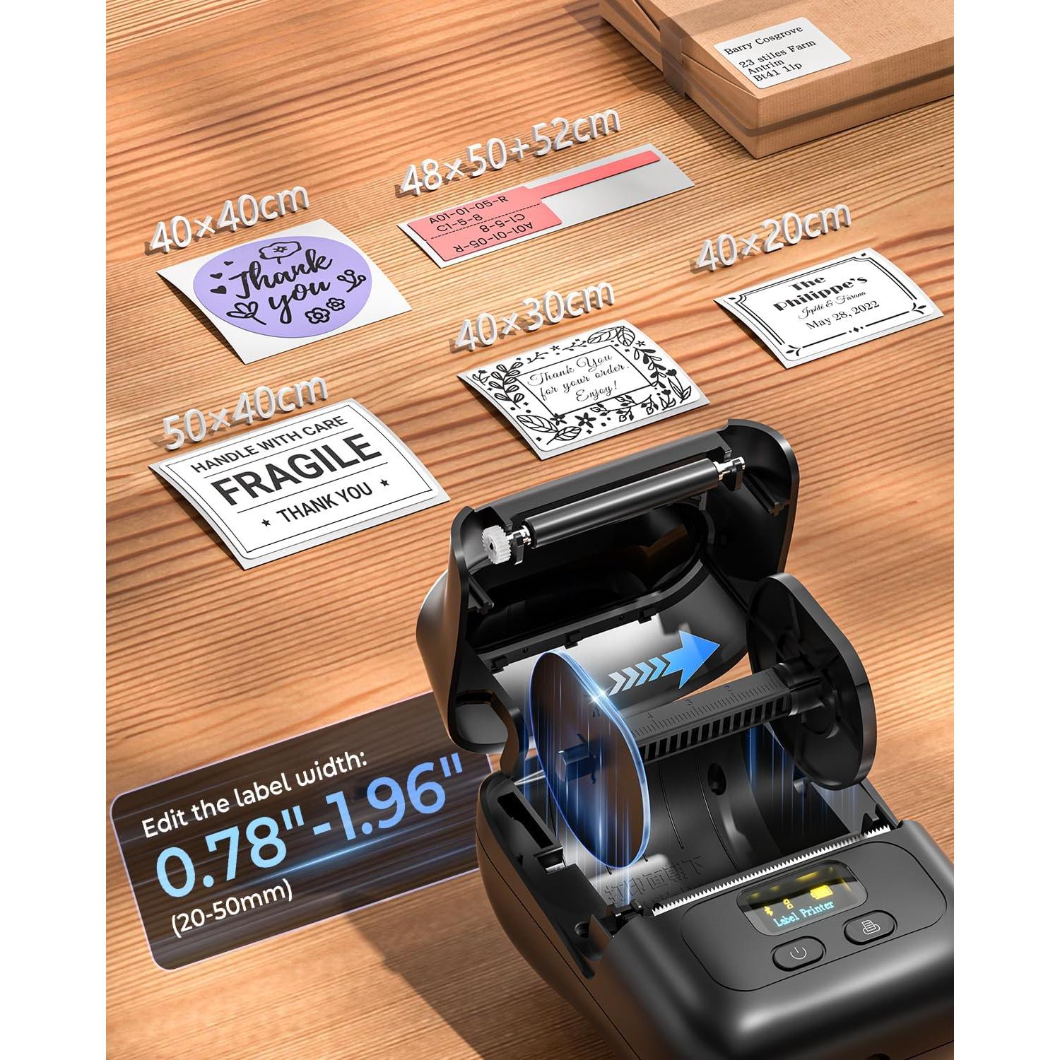 Impresora de Etiquetas Phomemo M110 Bluetooth 40x30mm Negra