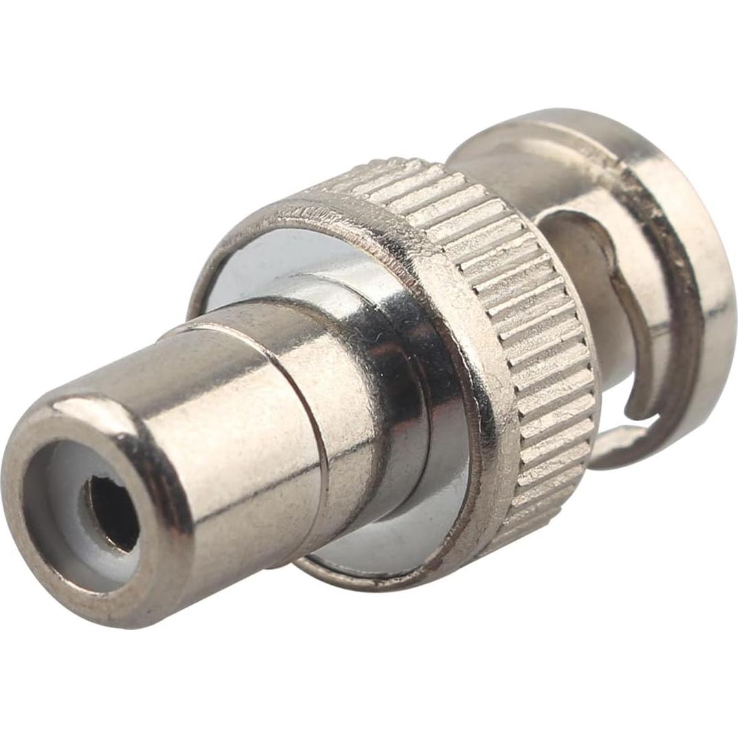 6 Adaptadores Coaxiales BNC Macho a RCA Hembra Futheda