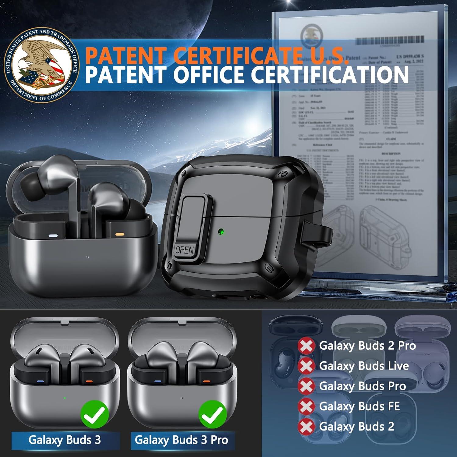 Funda Dura Samsung Galaxy Buds 3/3 Pro con Kit de Limpieza