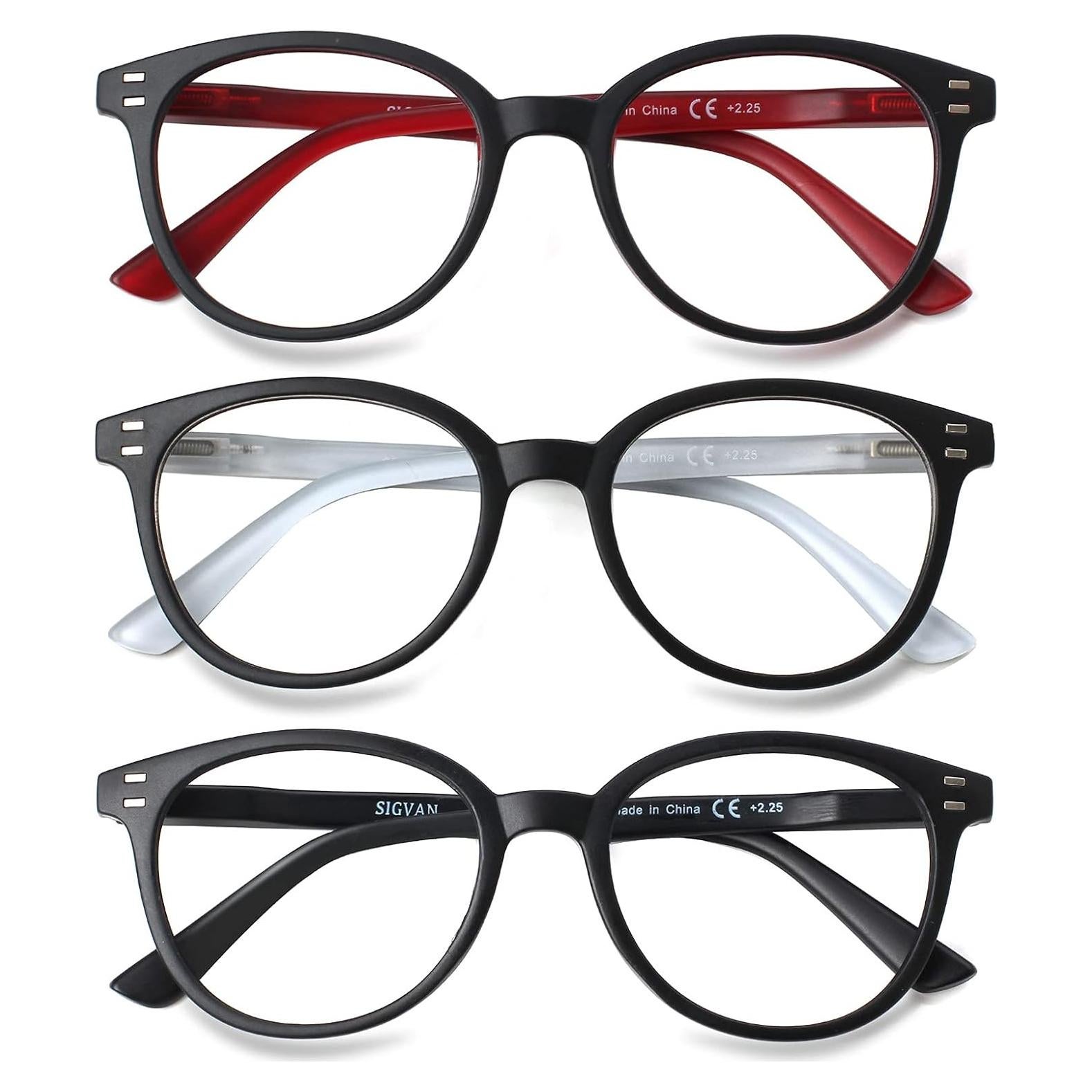 Paquete de 3 Gafas de Lectura SIGVAN Multicolor 2.0x Unisex