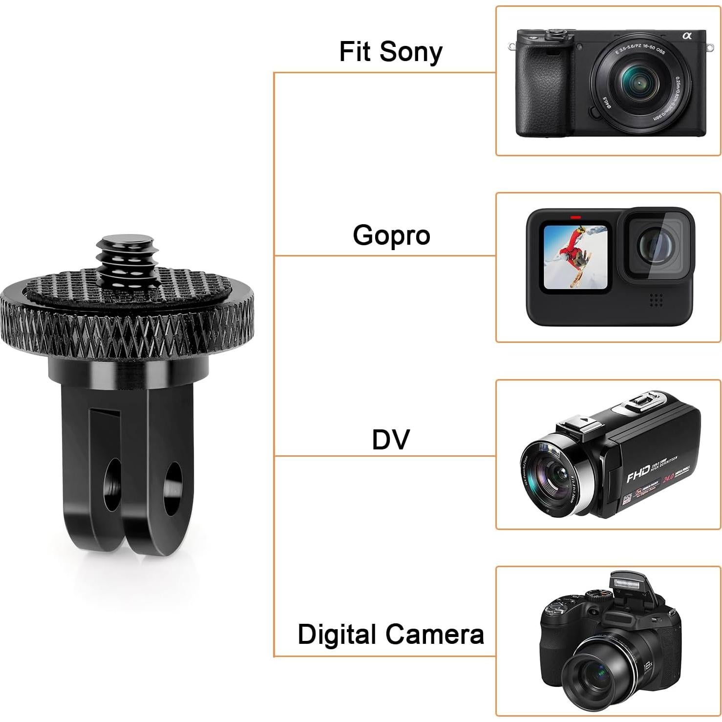 Adaptador de Montaje en Trípode Anwenk 1/4 para GoPro