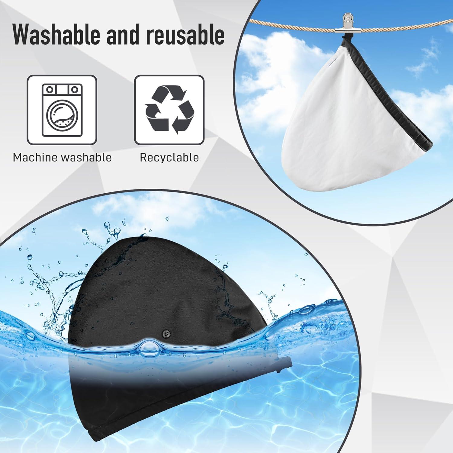 Gorro de Aceite de Ricino ZINGTERRA para Cabello Fino - Negro