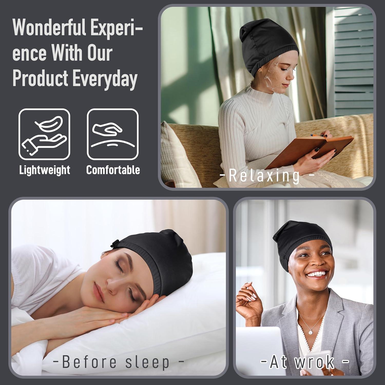 Gorro de Aceite de Ricino ZINGTERRA para Cabello Fino - Negro