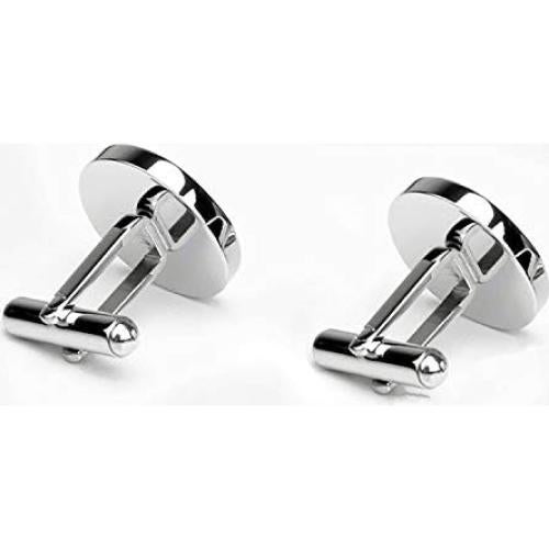 Juego de Gemelos y Clip de Corbata Kooer T-Rex Plateado