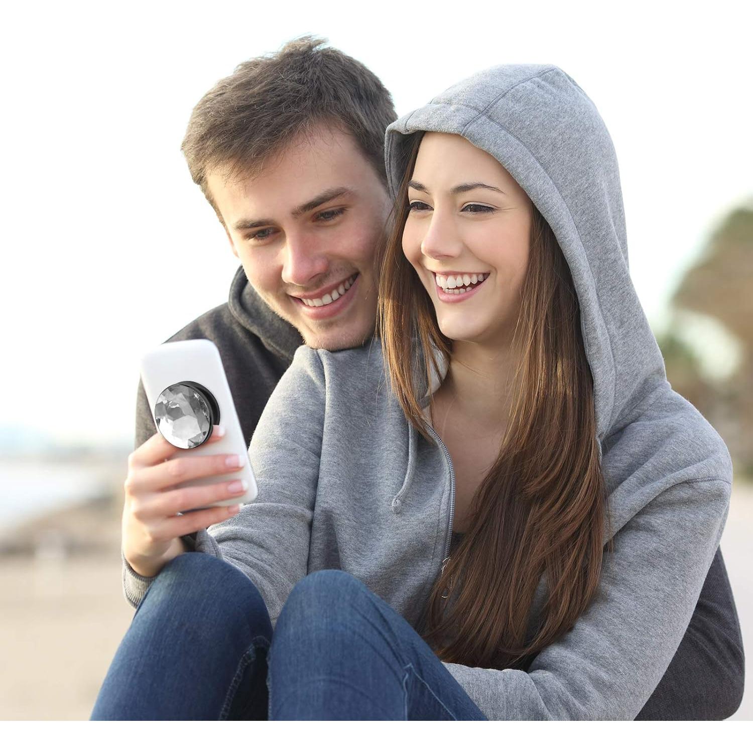 Soporte de Teléfono Frienda 6 Piezas Cristal Adhesivo Colores