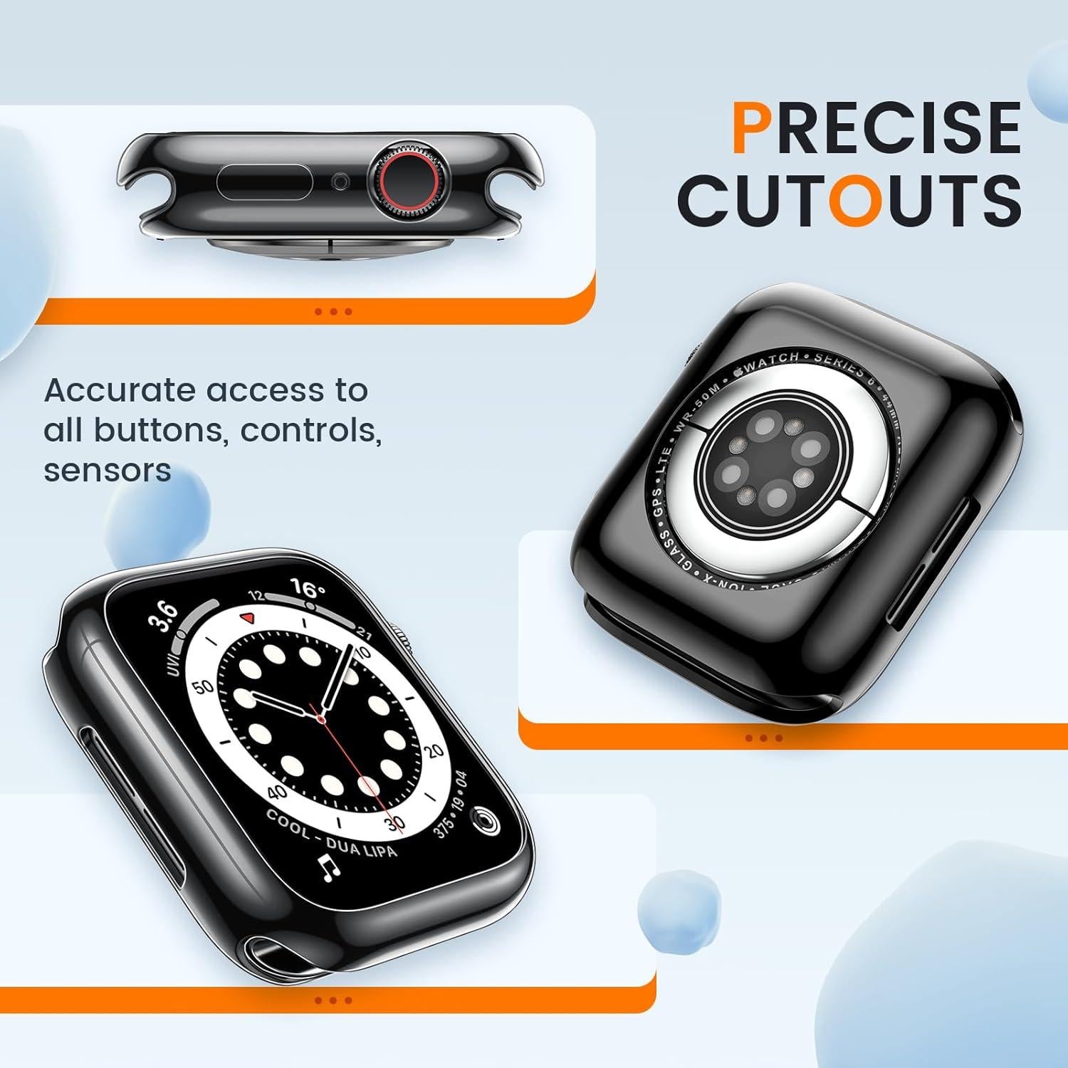 Funda Bumper Goton para Apple Watch 40mm SE2/SE/6/5/4 - 2 Pack