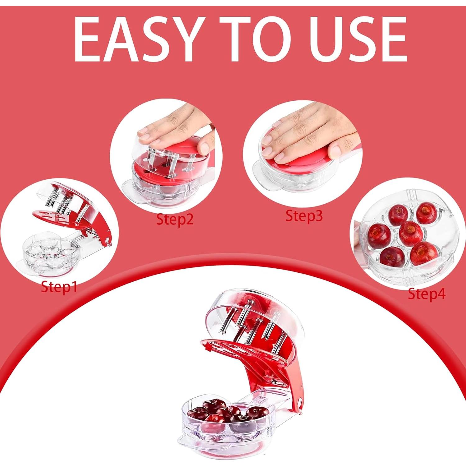 Quita Huesos de Cereza JORMEY 6 Agujeros Acero Inoxidable