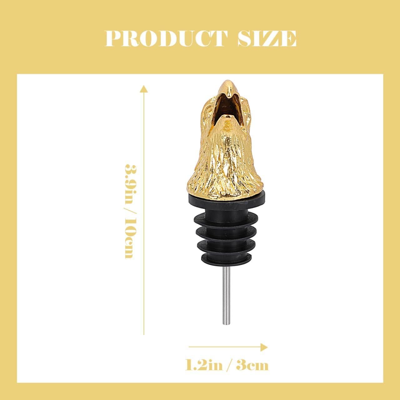 Aerador de Vino Kichvoe con Cabeza de Águila Dorado