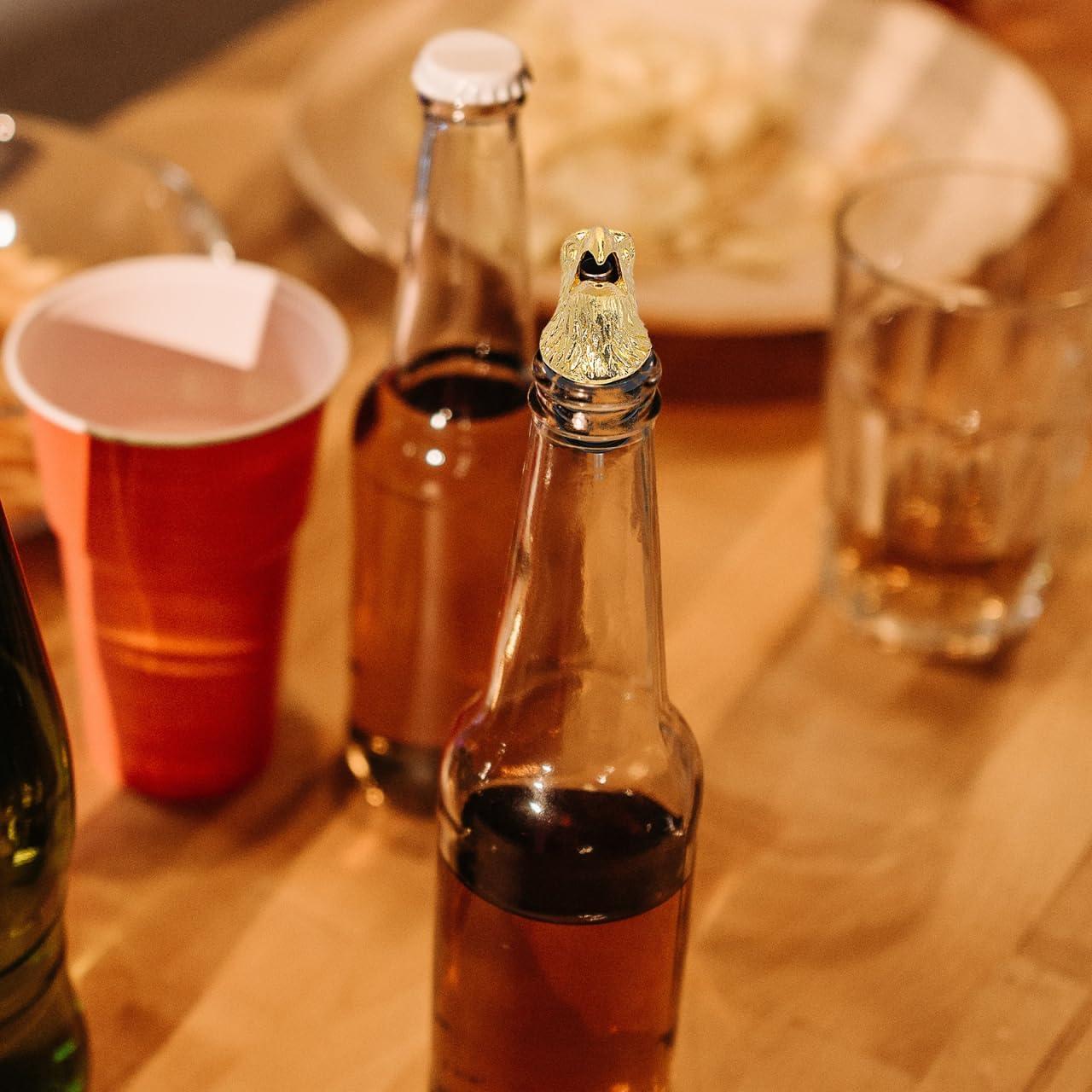 Aerador de Vino Kichvoe con Cabeza de Águila Dorado