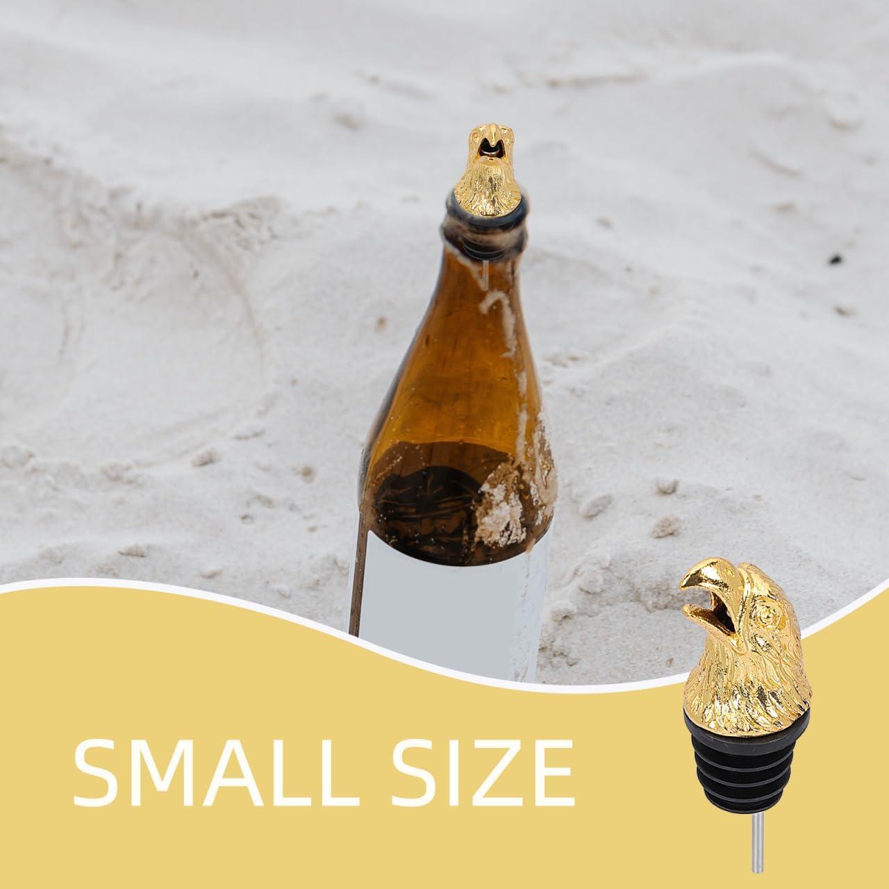 Aerador de Vino Kichvoe con Cabeza de Águila Dorado