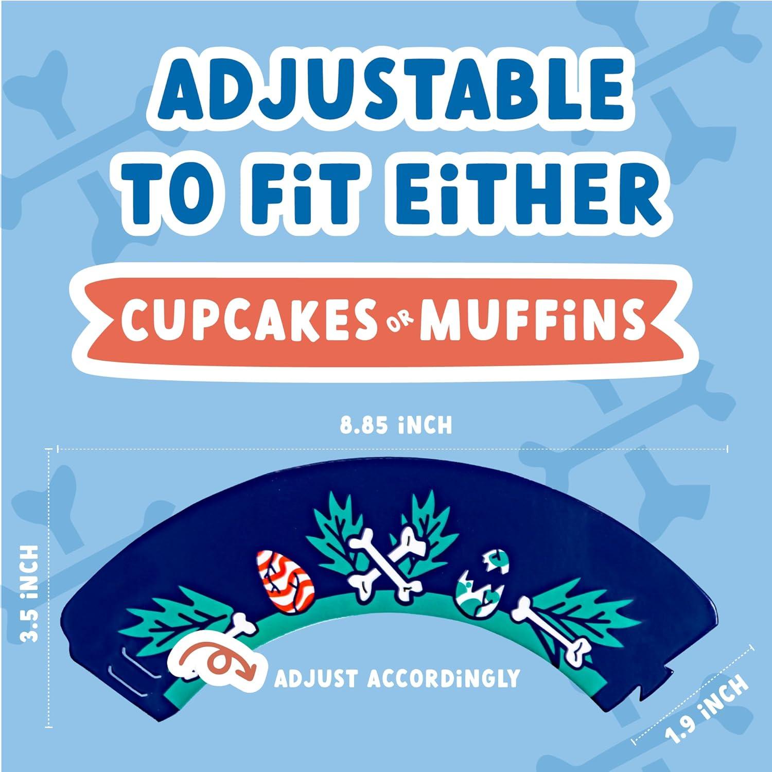 Decoraciones de Cupcakes de Dinosaurio ecoZen - 30 Piezas