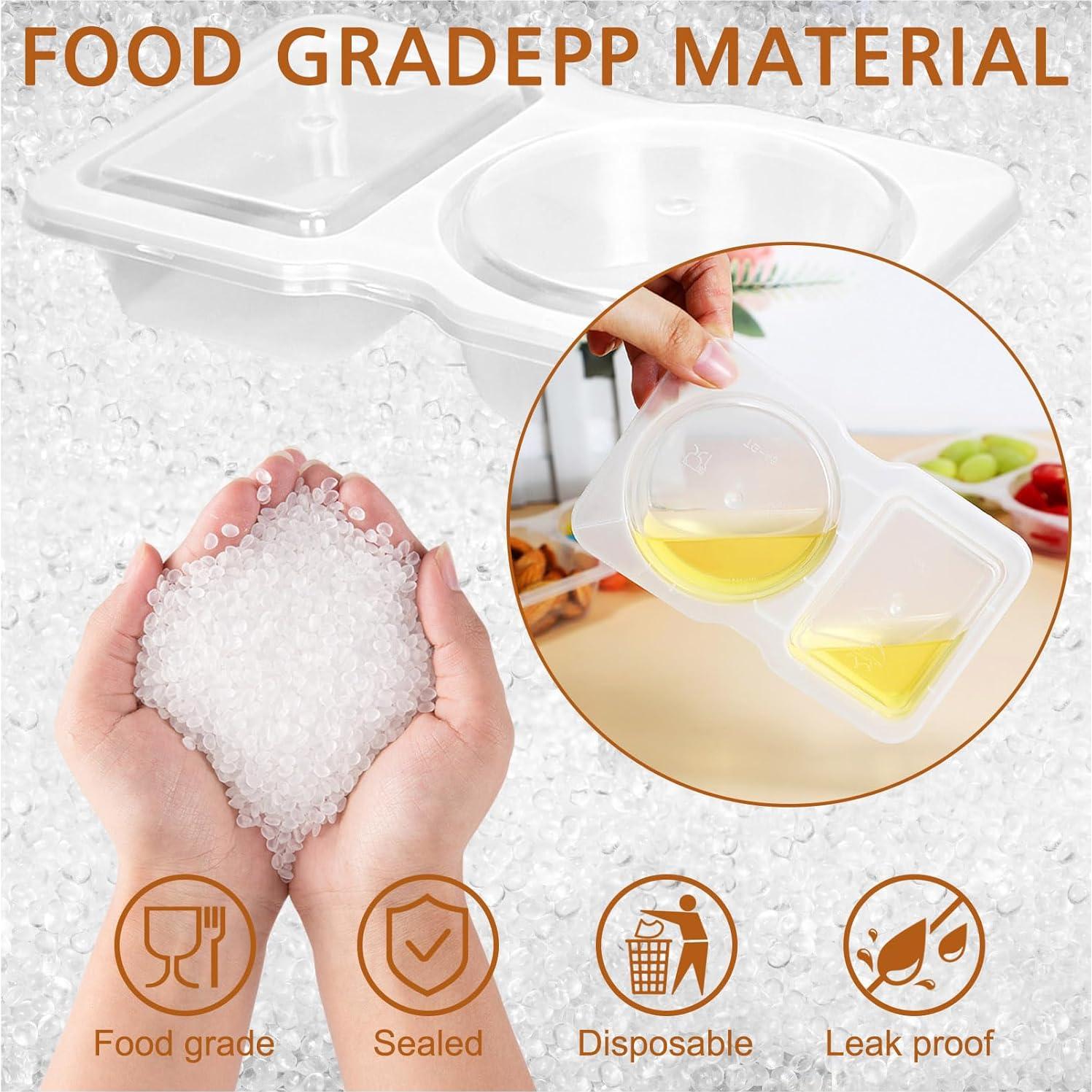 20 Sets Recipientes Reutilizables SINTENILL Doble Compartimento