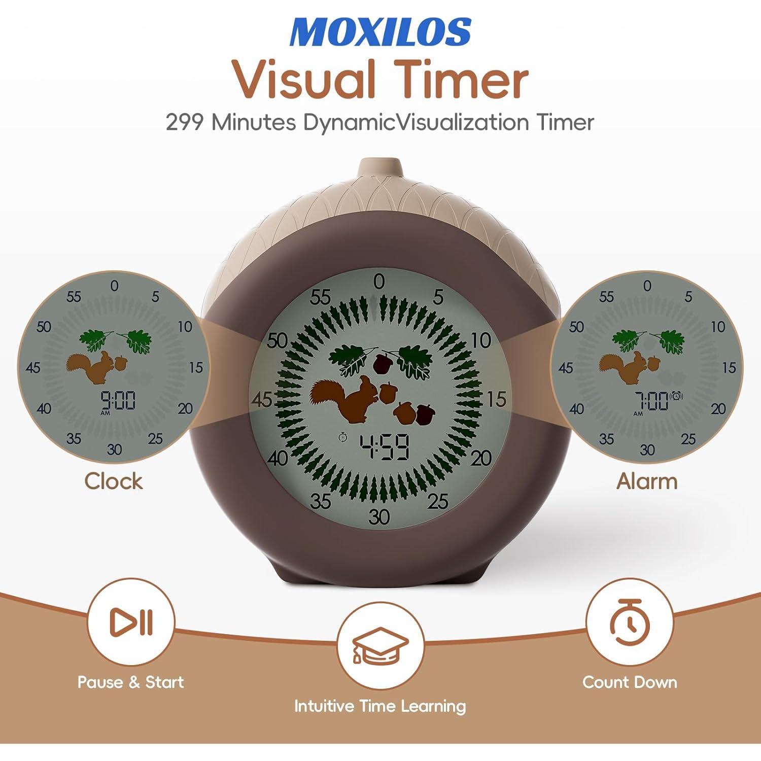 Temporizador Visual Digital Moxilos Avellana 299 Minutos