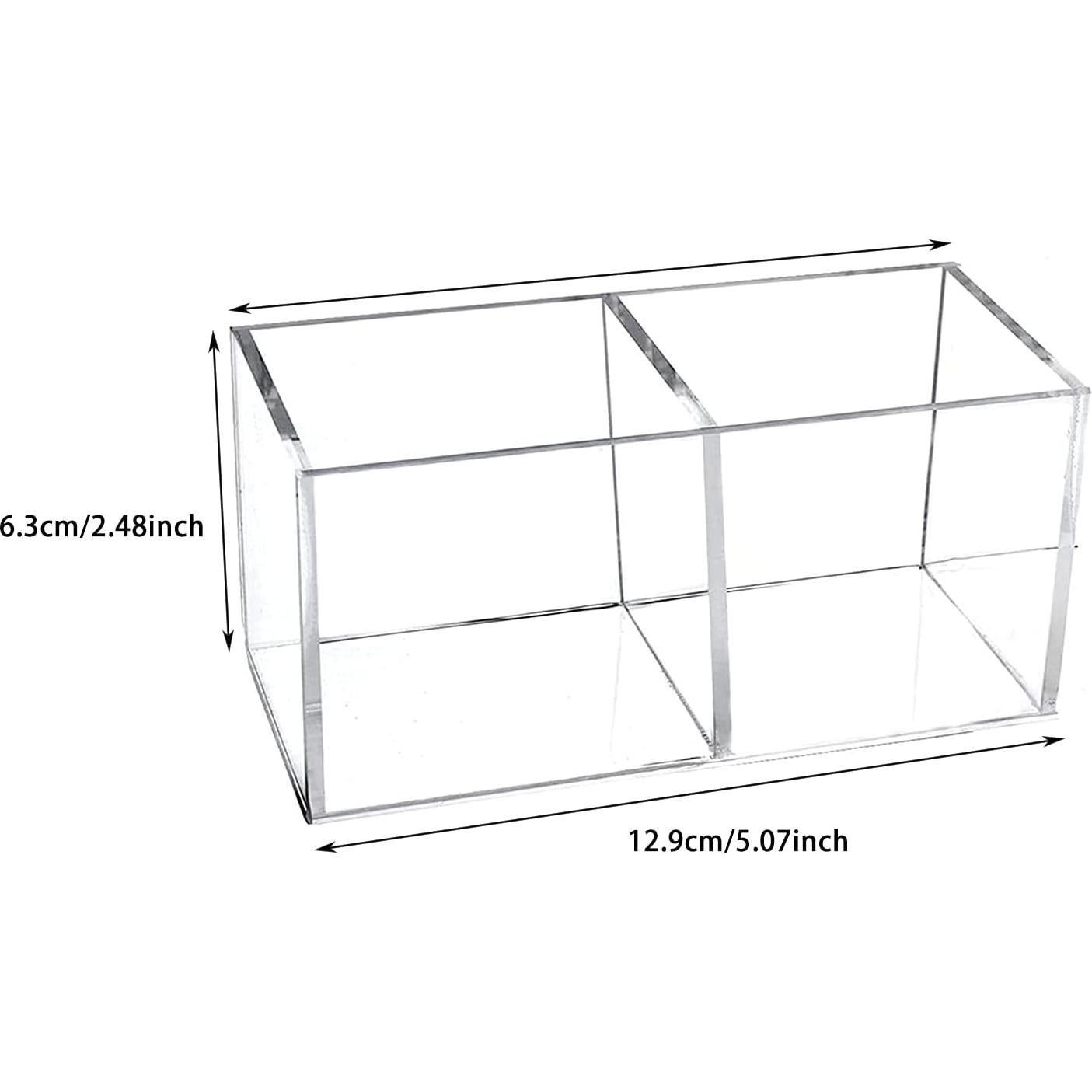 Organizador de Cajones Acrílico Dedoot 2 Secciones 12.7x6.4x5.8 cm