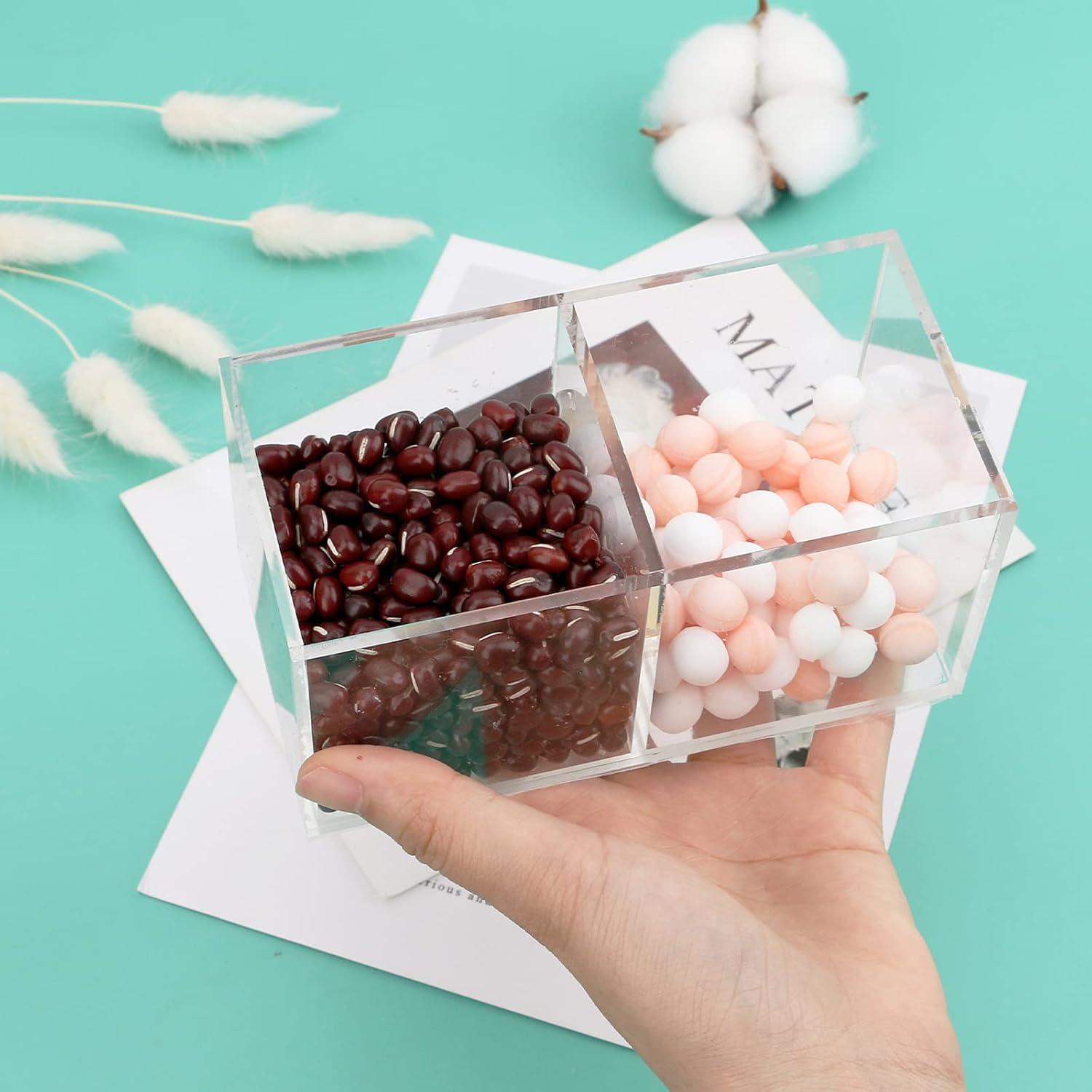 Organizador de Cajones Acrílico Dedoot 2 Secciones 12.7x6.4x5.8 cm