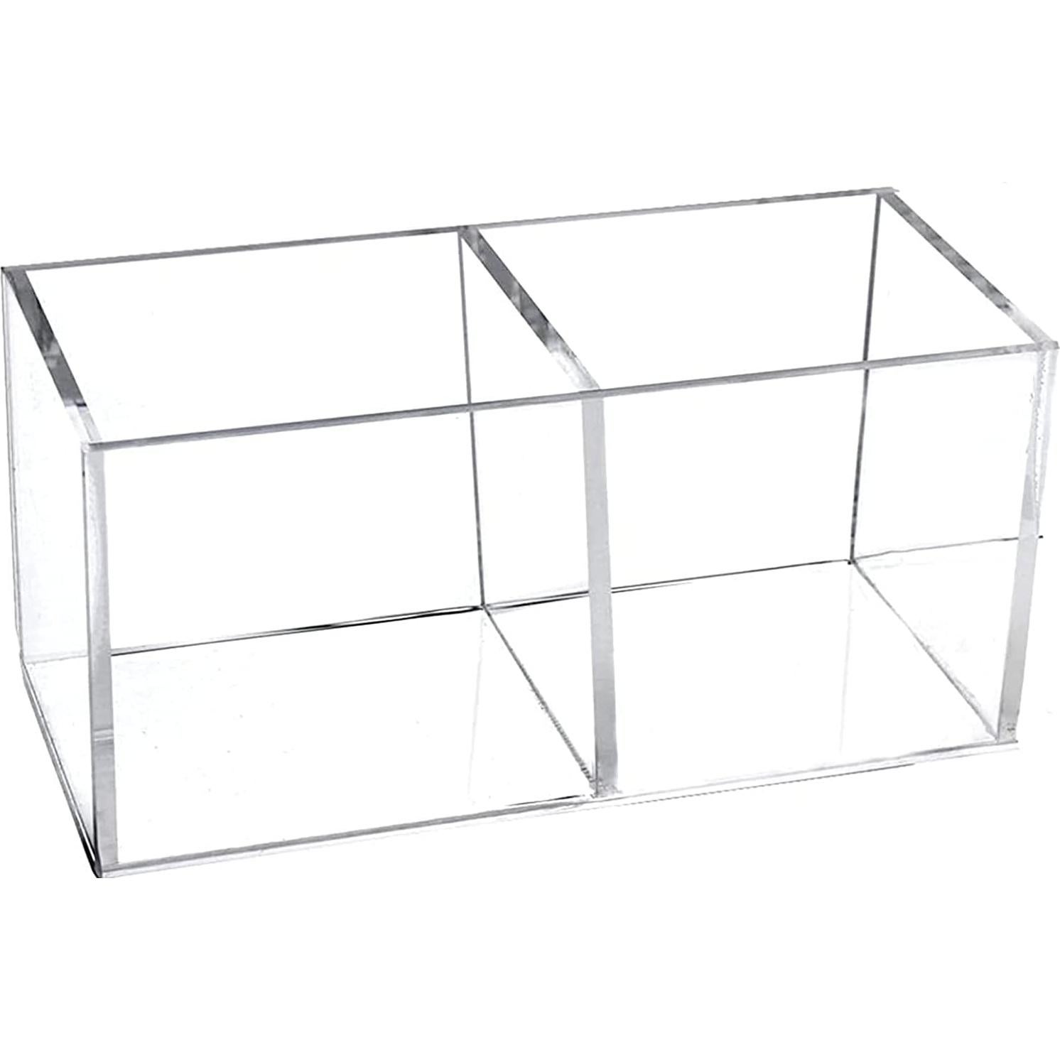 Organizador de Cajones Acrílico Dedoot 2 Secciones 12.7x6.4x5.8 cm