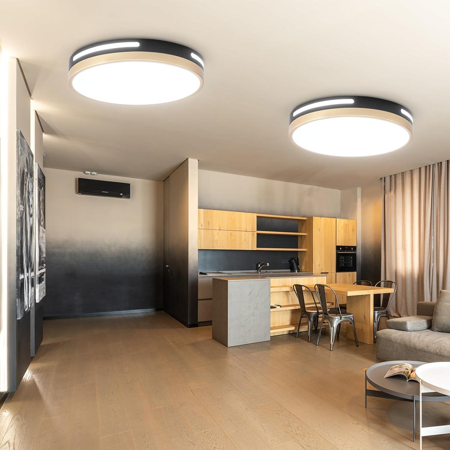 Luz de Techo LED 30 cm Wheatronic 24W Regulable 2 Pack