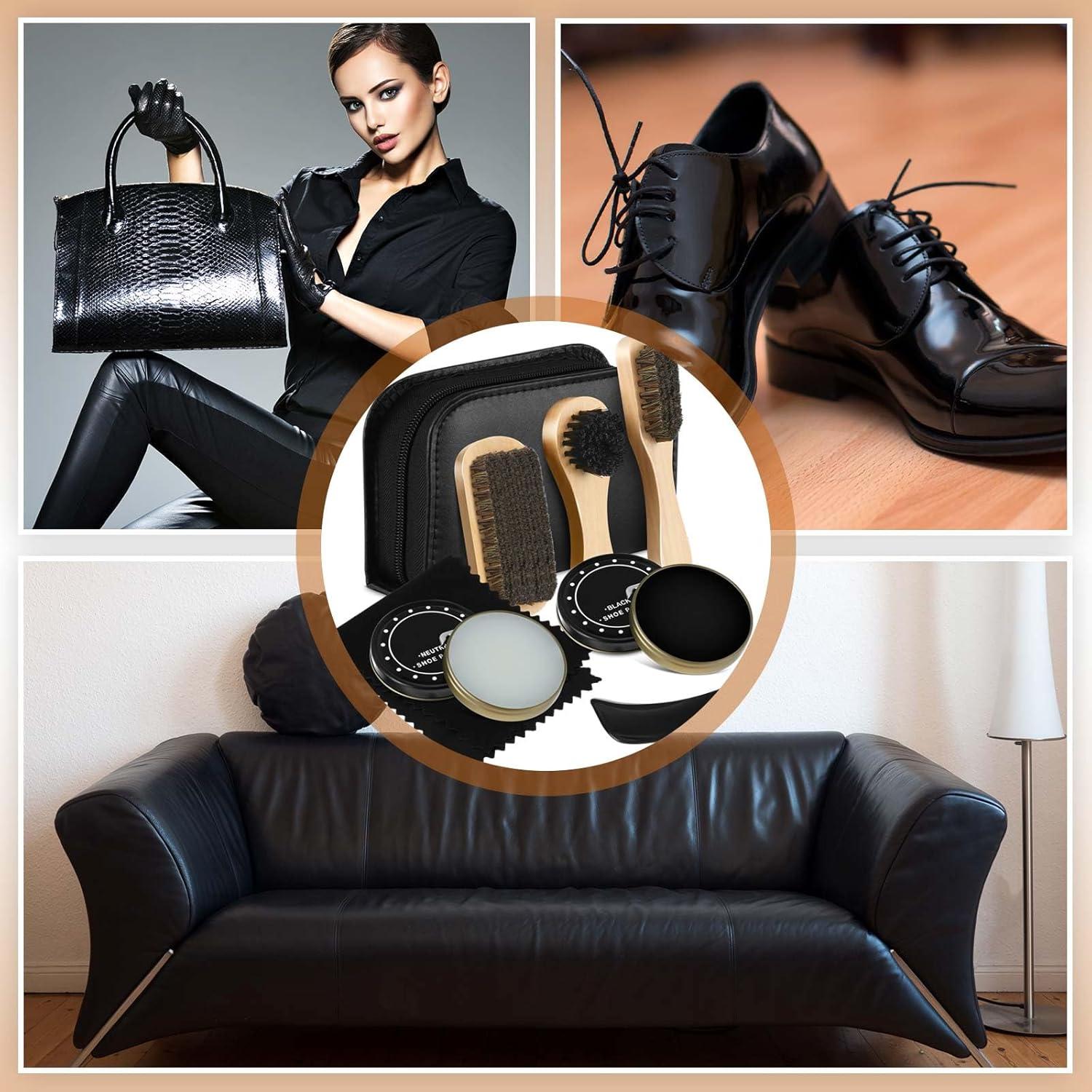 Kit de Cuidado de Zapatos Loopeer 11 Piezas con Cepillo