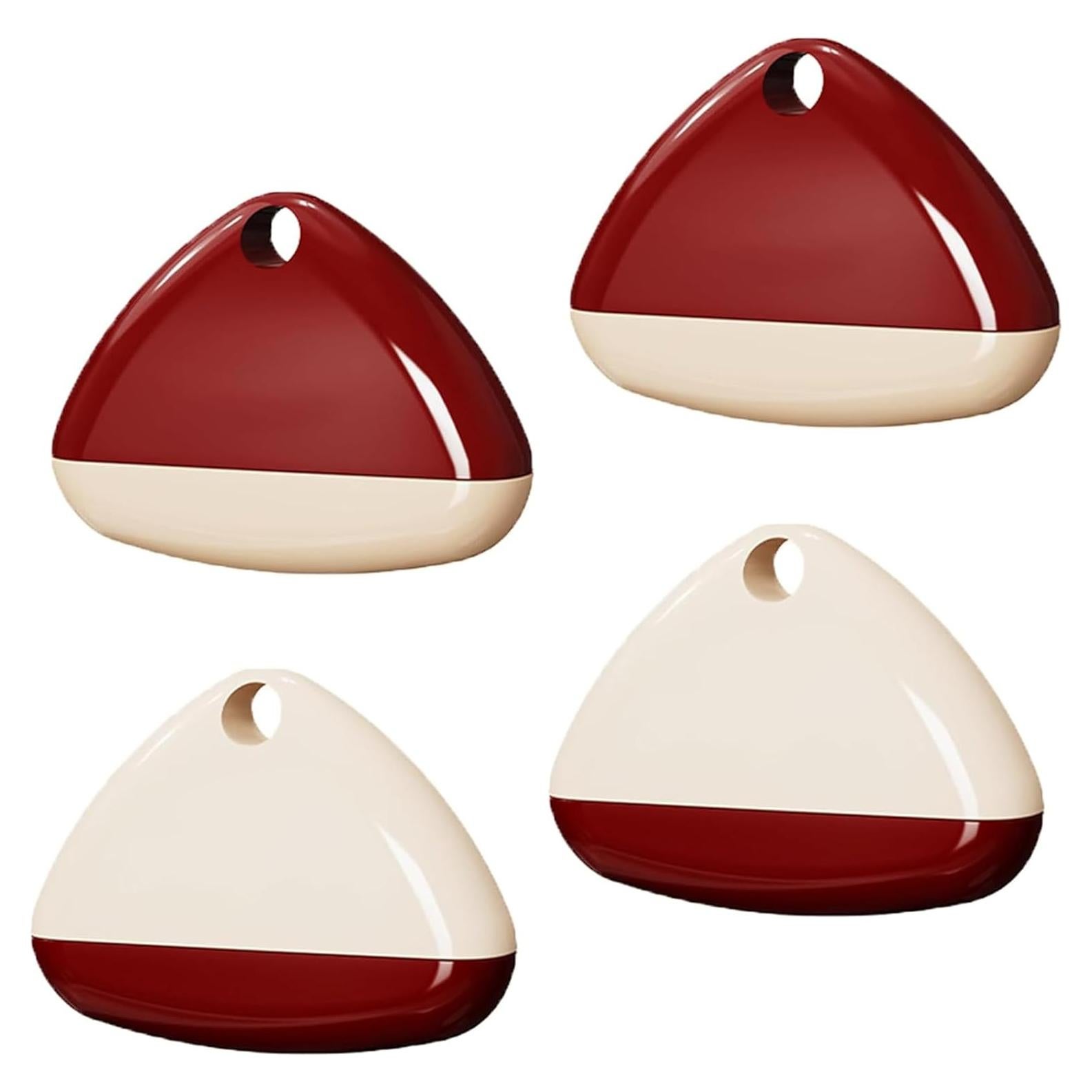 Rodillo de Pelusa Reutilizable para Mascotas - 4 Pack Rojo Blanco