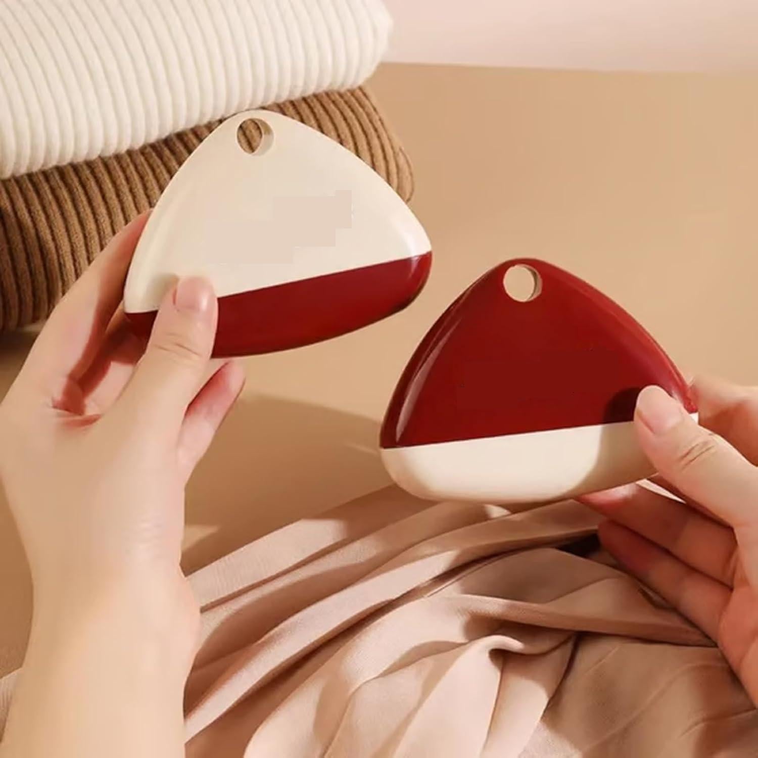 Rodillo de Pelusa Reutilizable para Mascotas - 4 Pack Rojo Blanco