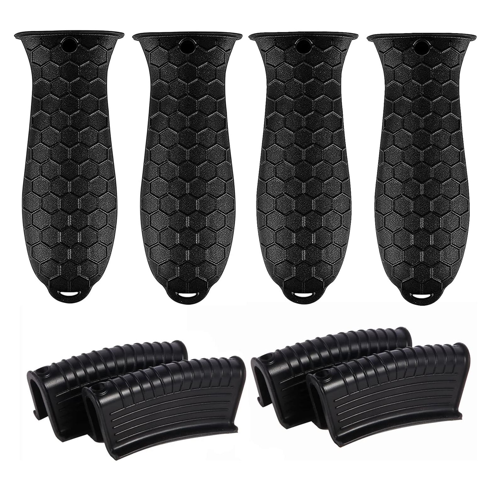 Soporte de Mango de Silicona OYSIR 8 Pcs Resistente al Calor