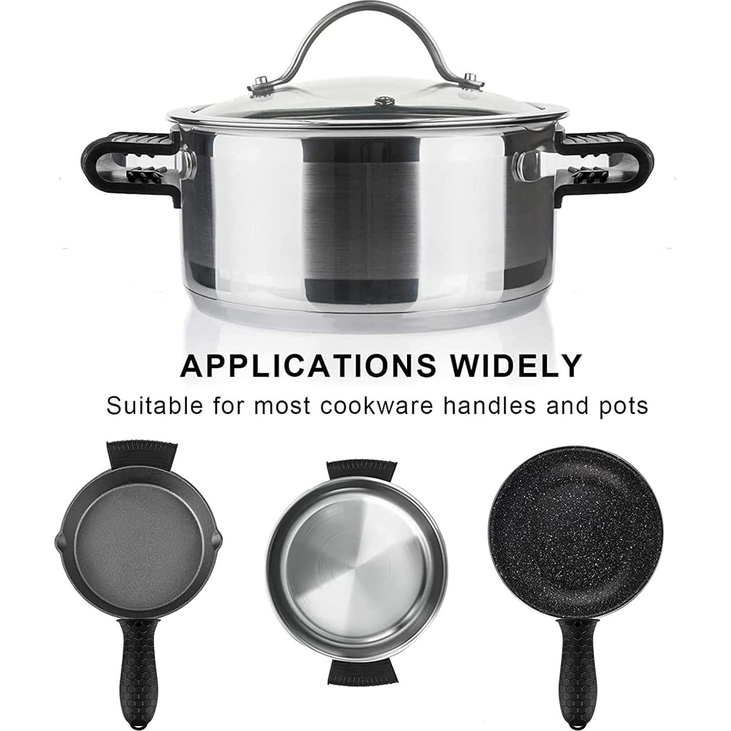 Soporte de Mango de Silicona OYSIR 8 Pcs Resistente al Calor