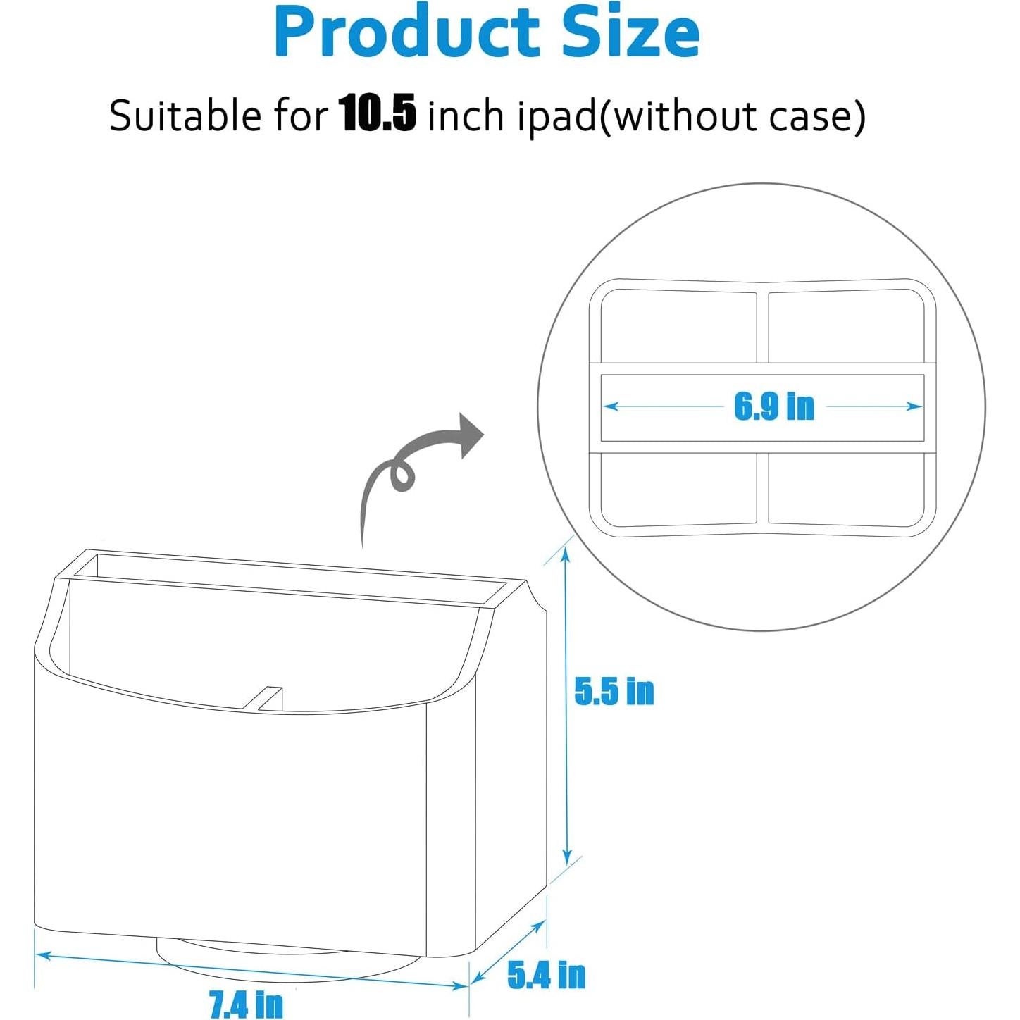 Soporte Organizador de Control Remoto Thipoten - Cuero Sintético Negro