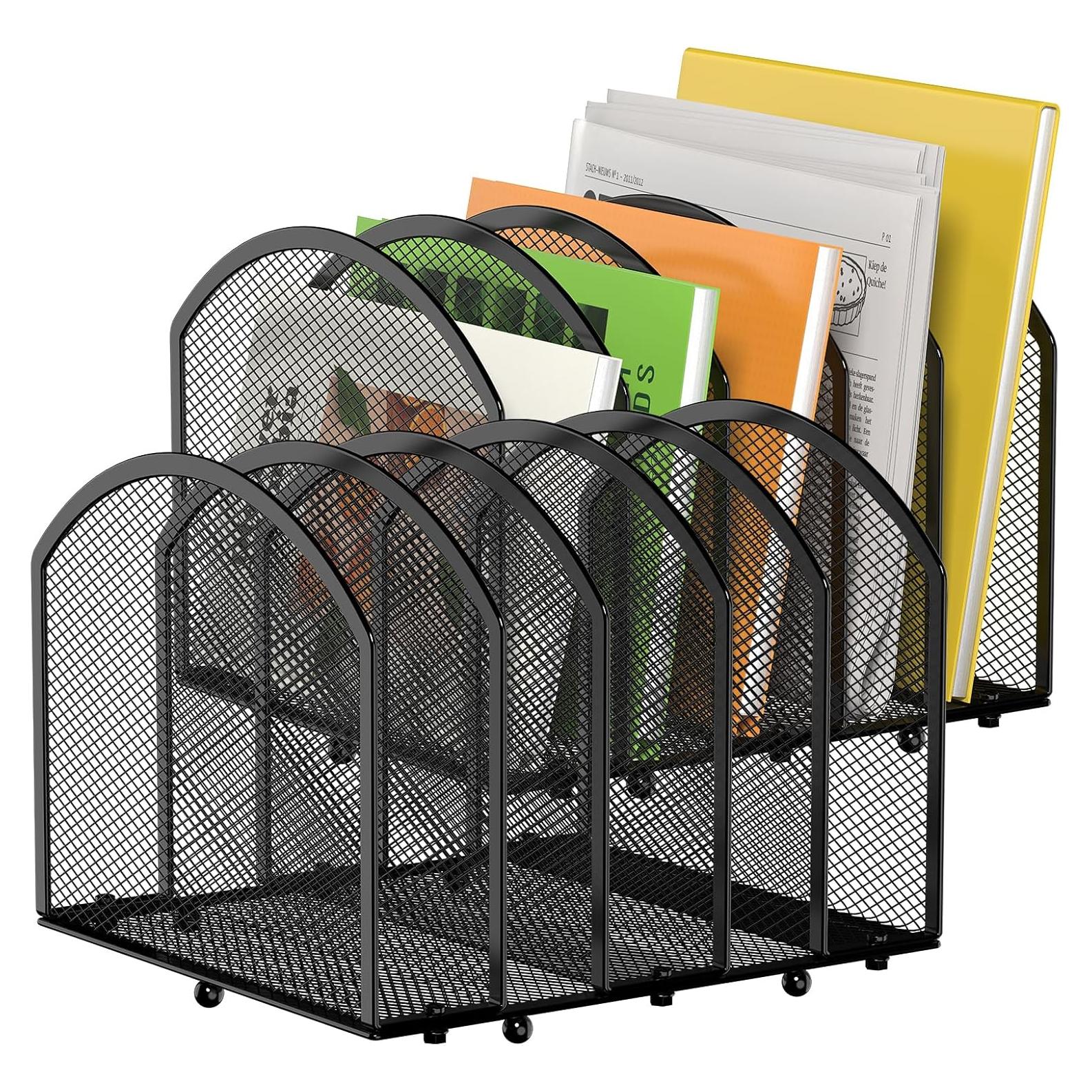 Organizador de Archivos de Escritorio MINDEPOT 5 Secciones Negro