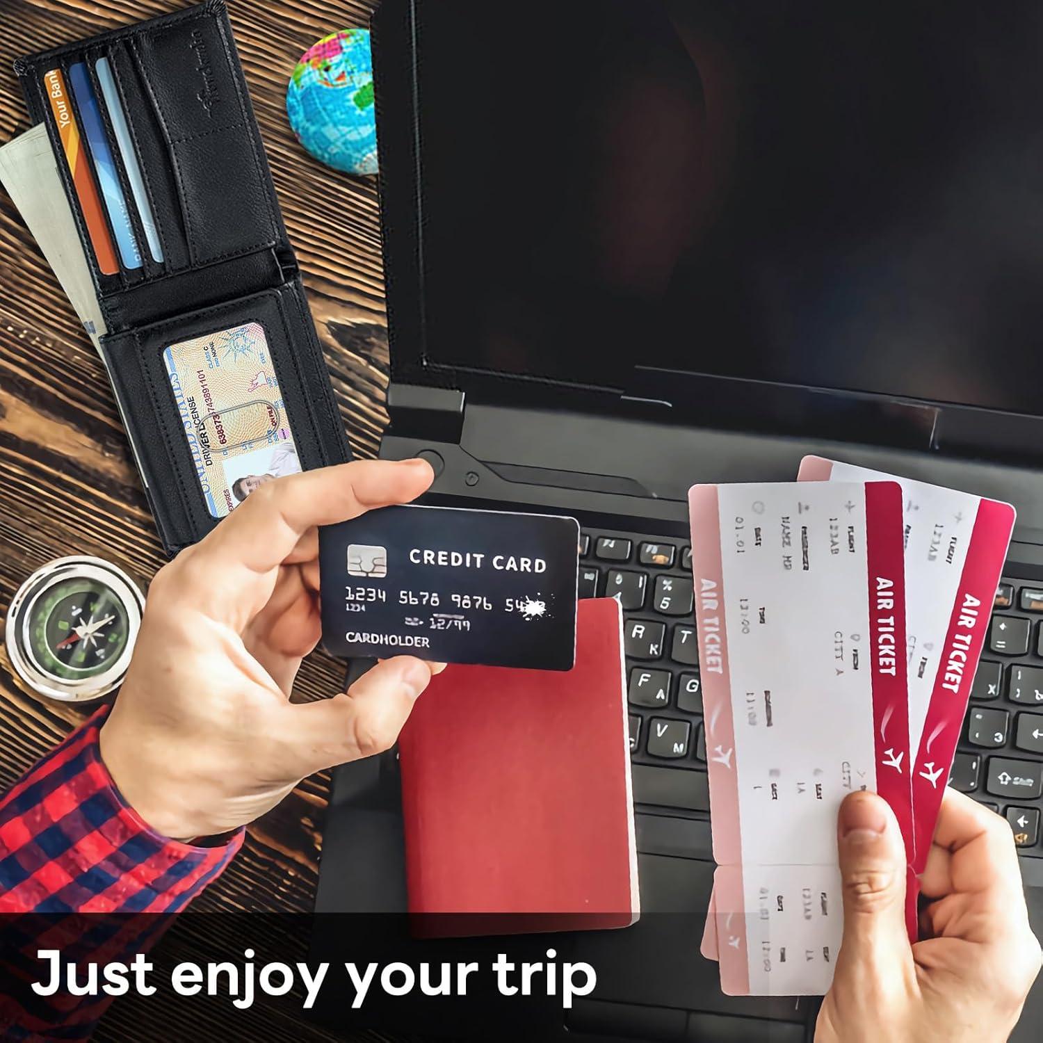 Billetera Minimalista Travelambo para Hombres con Bloqueo RFID