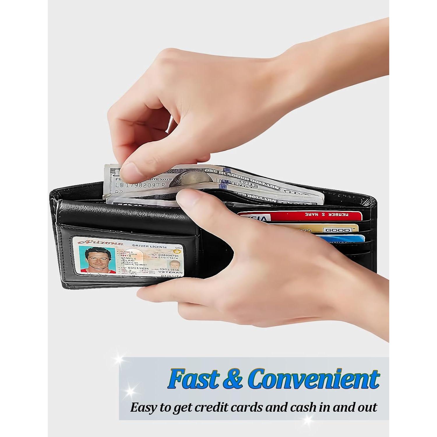 Billetera Minimalista Travelambo para Hombres con Bloqueo RFID