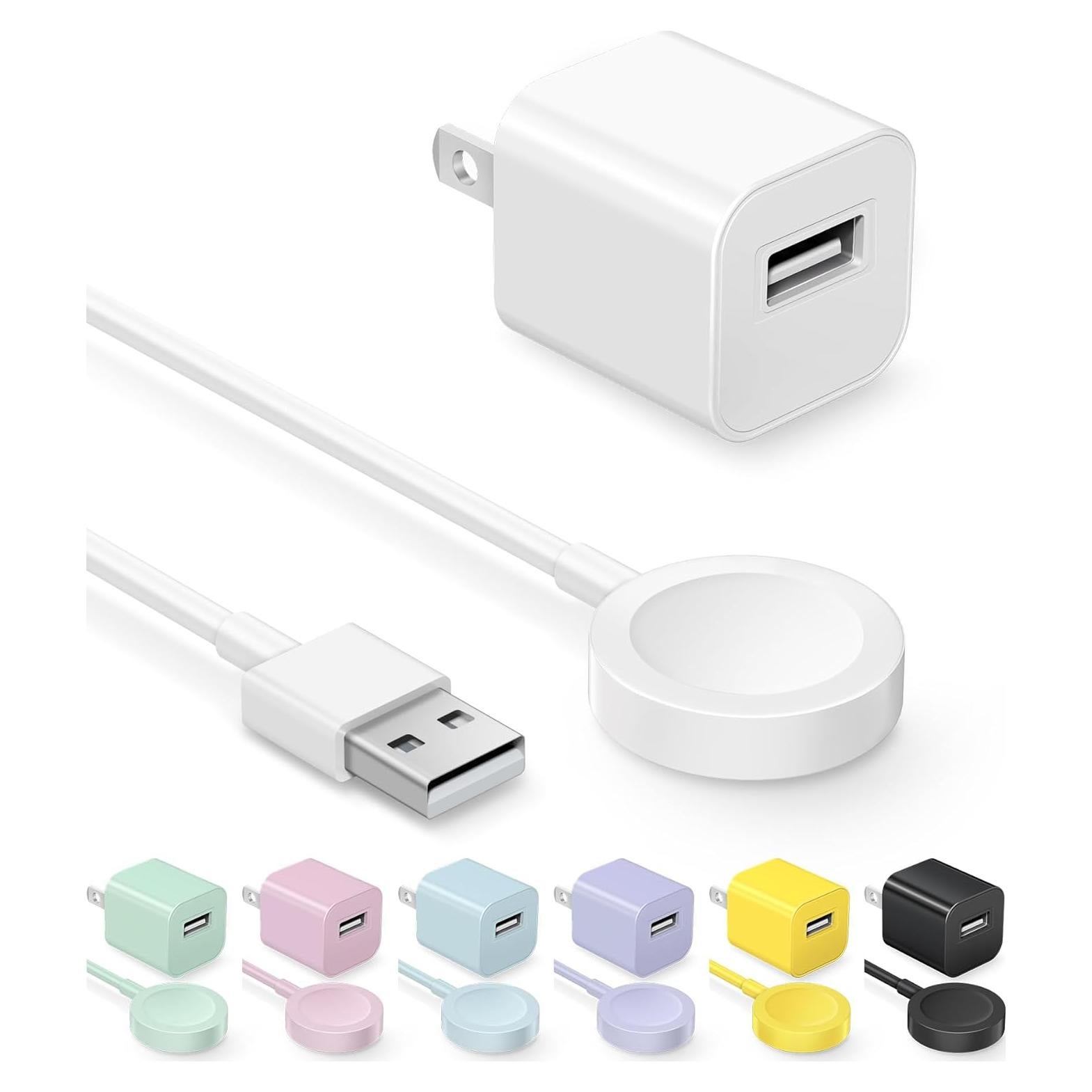 Cargador Magnético JUCDEKE para Apple Watch 1M Blanco