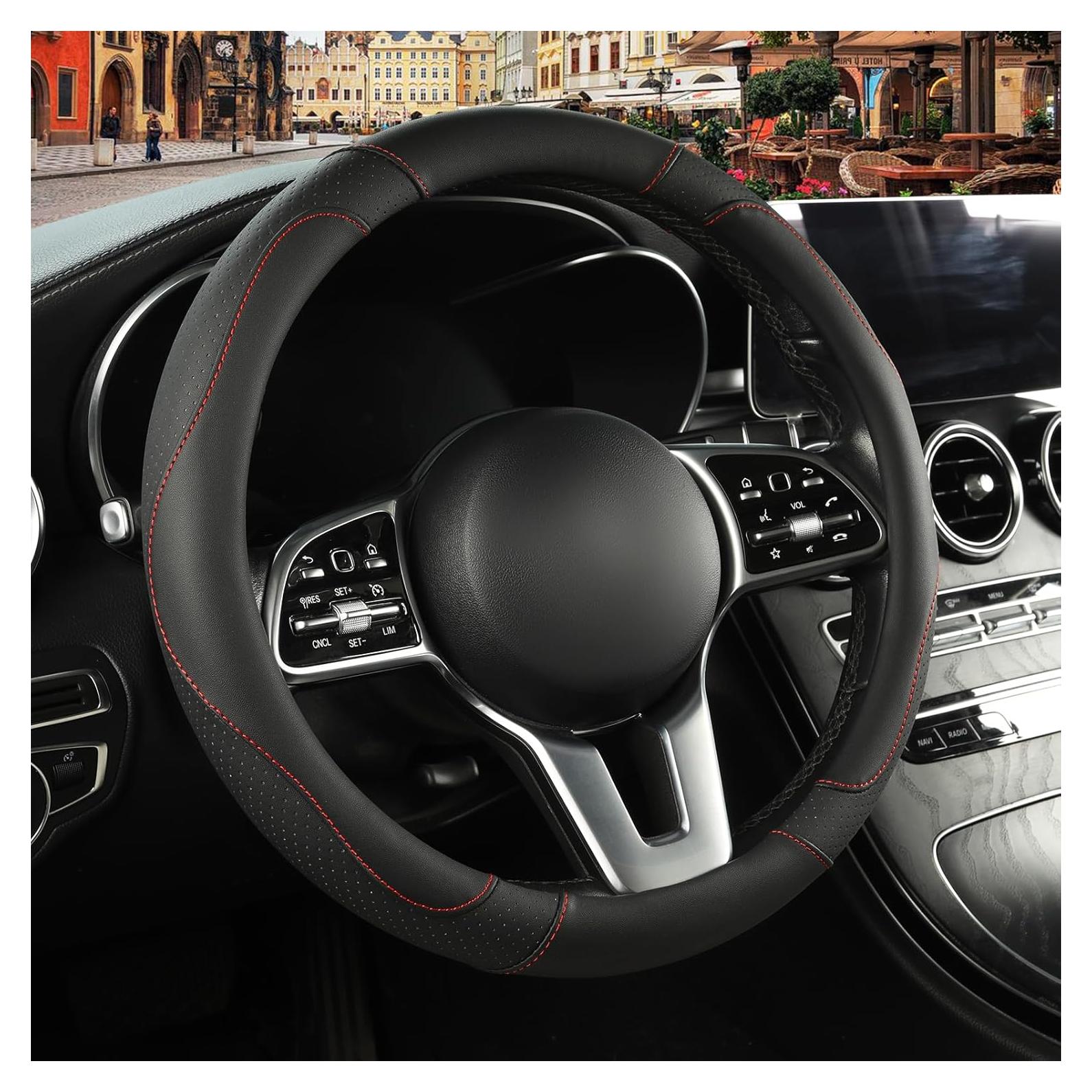 Funda de Volante Binsheo 15" Antideslizante Negro