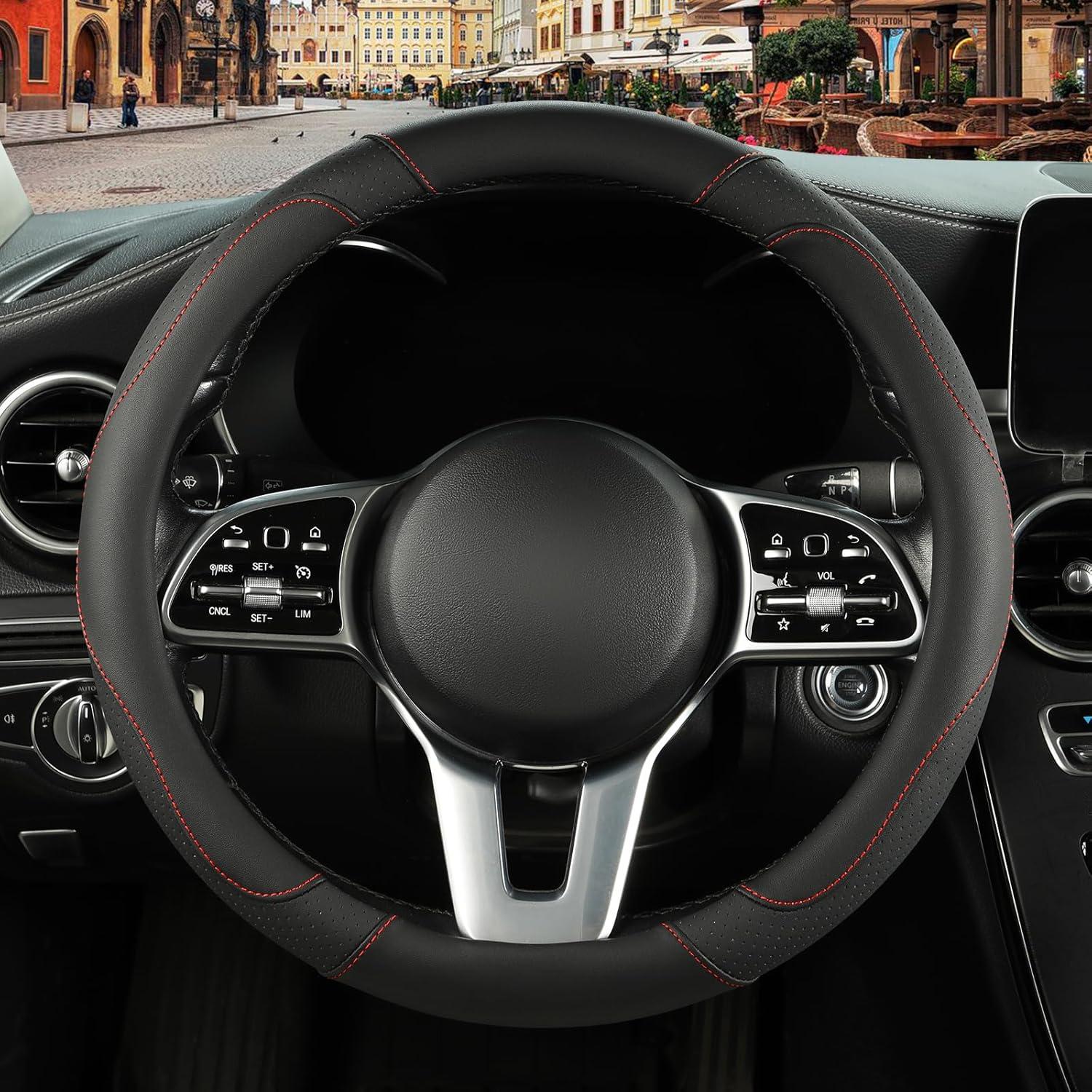 Funda de Volante Binsheo 15" Antideslizante Negro