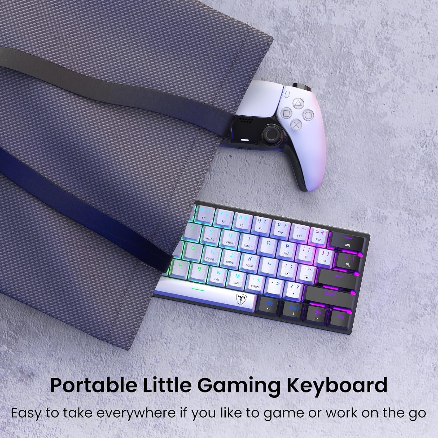 Teclado Mecánico Gaming CACKBIRD 60% Ergonómico USB LED