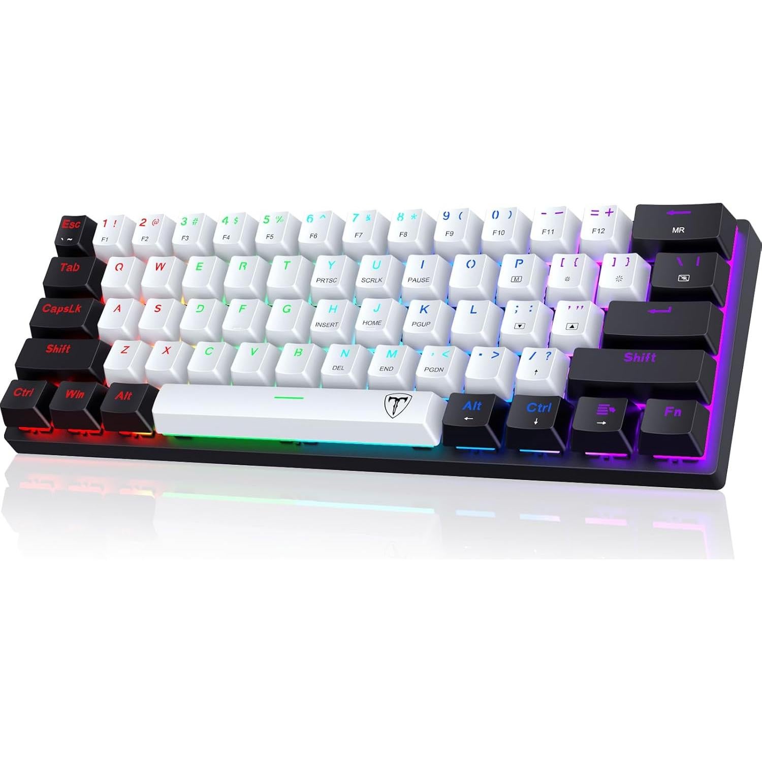 Teclado Mecánico Gaming CACKBIRD 60% Ergonómico USB LED