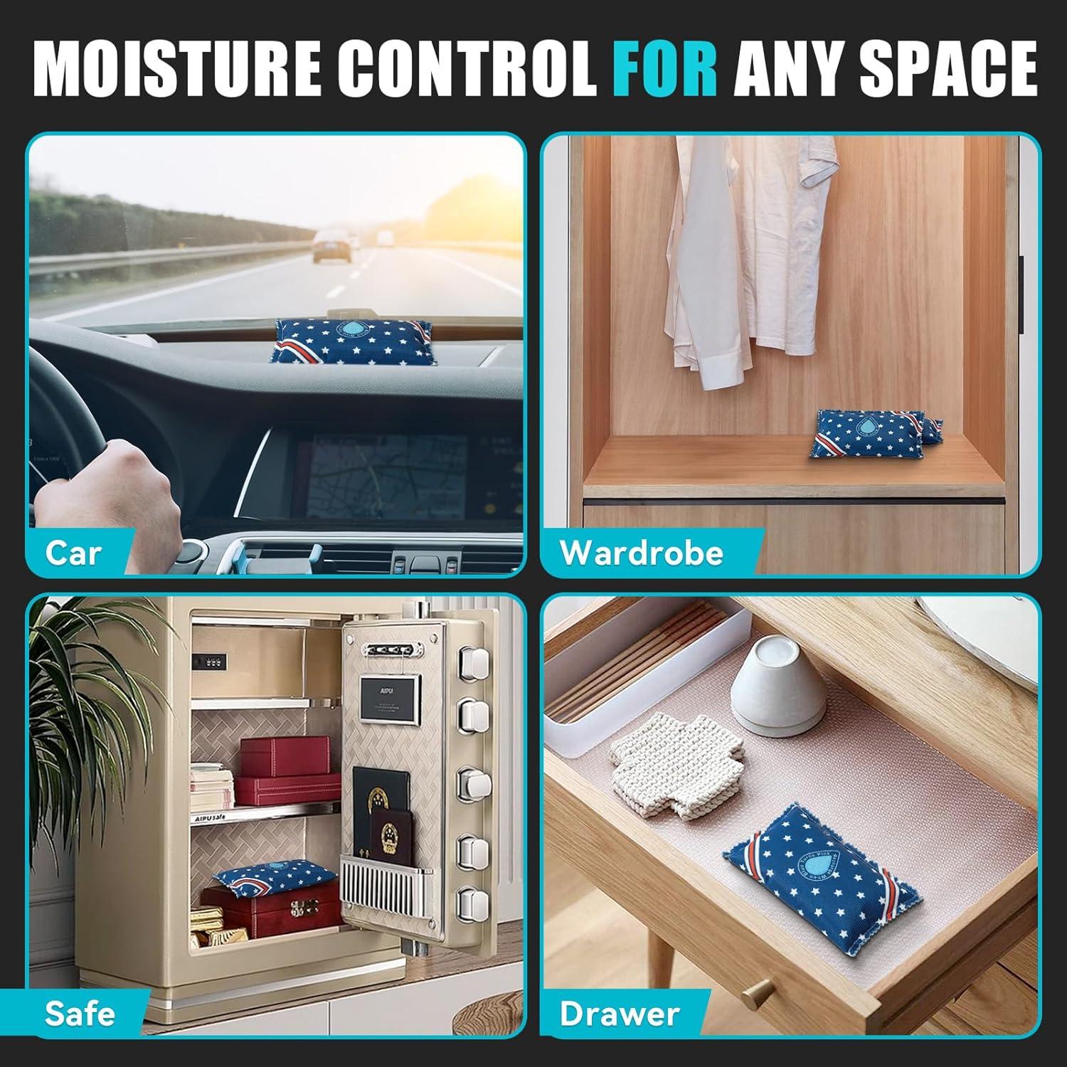 Bolsas Deshumidificadoras Recargables CAREHE 200g - 2 Piezas