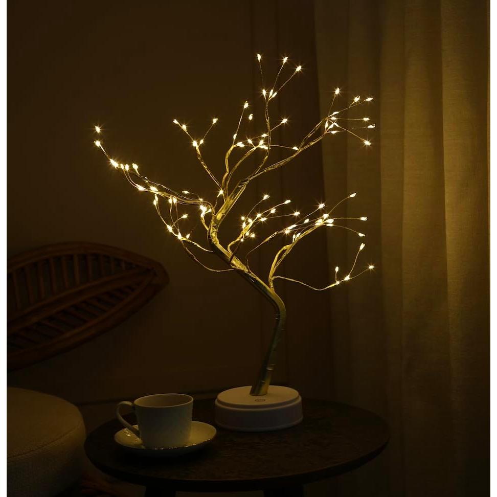 Lámpara de Árbol de Hadas ALFANITE 50.8cm 108 LEDs Dorada
