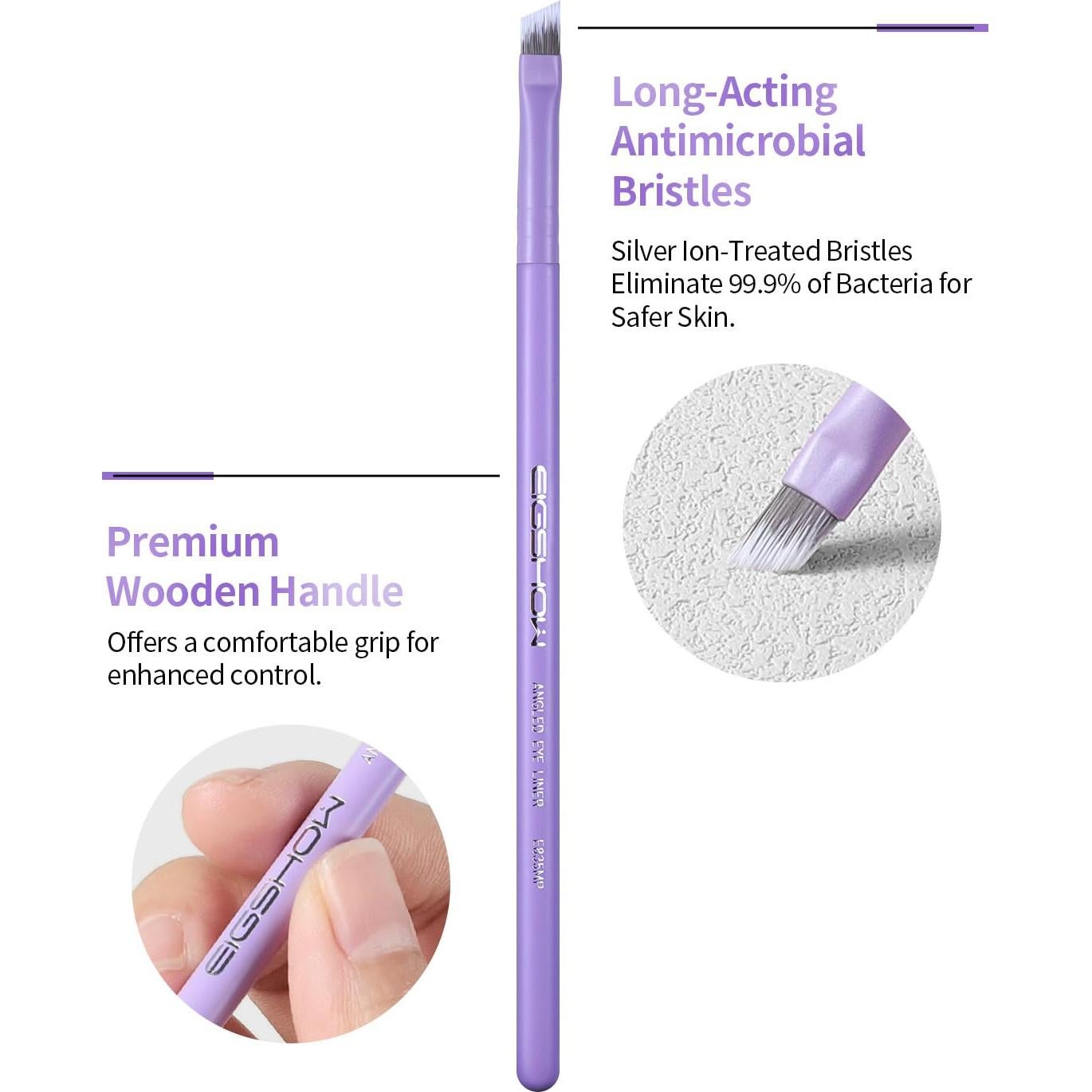 Pincel para Eyeliner EIGSHOW PRO Punta Fina 15.24 cm Vegano