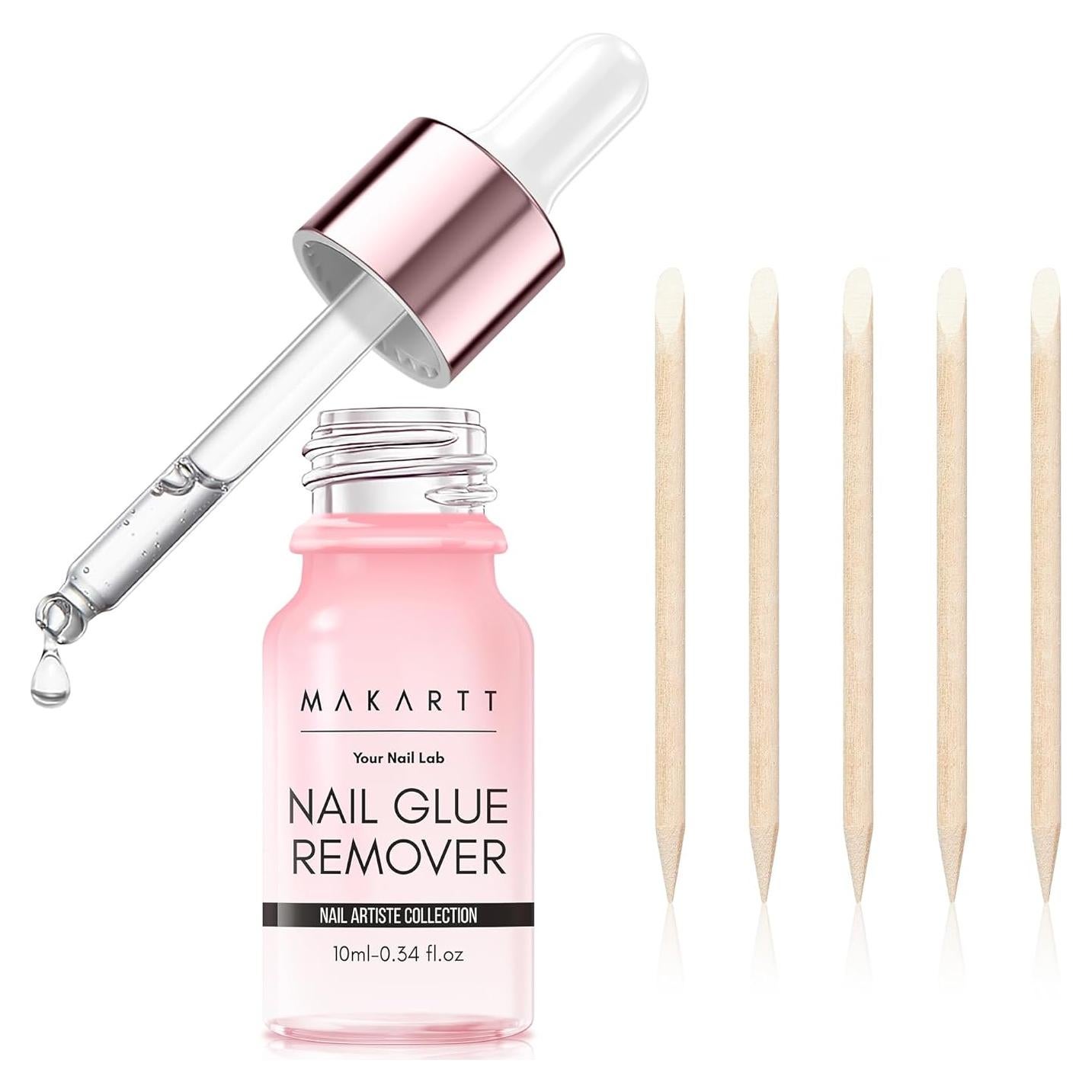 Removedor de Pegamento para Uñas Makartt 10 ml - Libre de Acetona