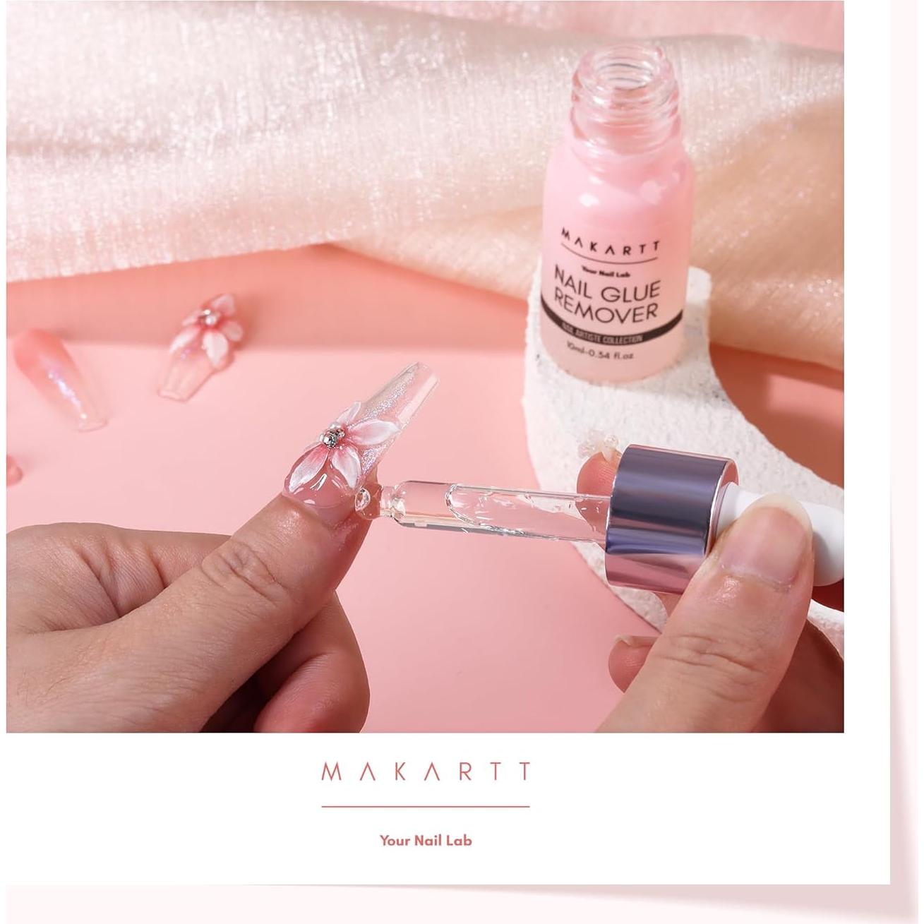 Removedor de Pegamento para Uñas Makartt 10 ml - Libre de Acetona