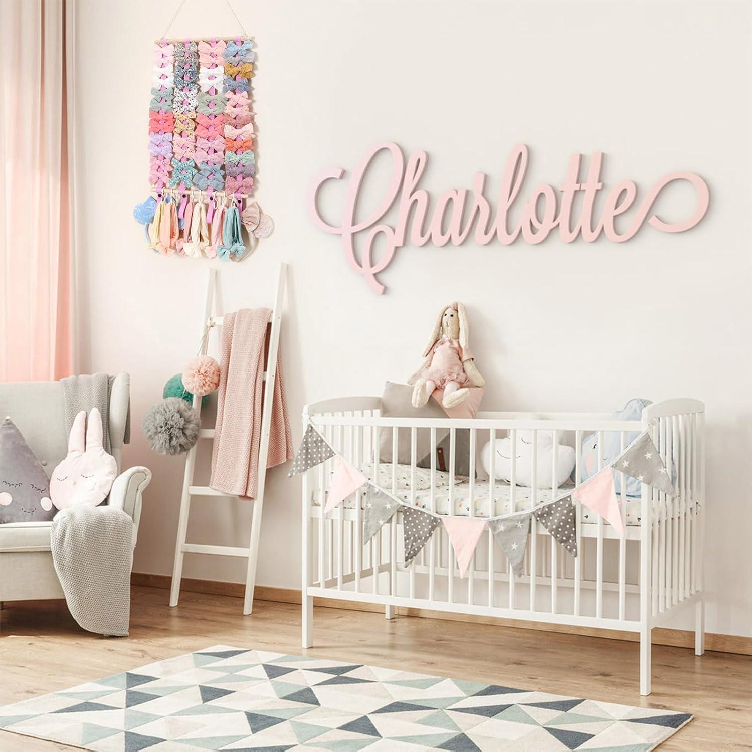 Organizador de Moños OAOLEER Rosa para Niñas con Ganchos