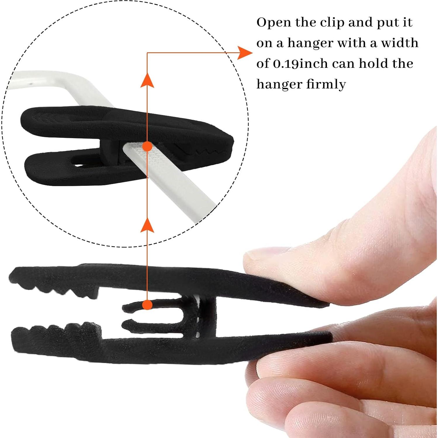 Clips de Terciopelo Negro Andiker 20 Piezas Antideslizantes