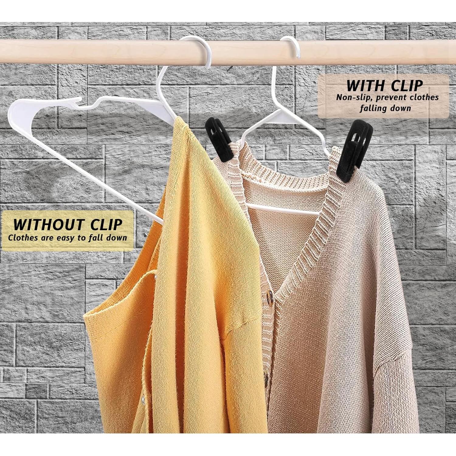 Clips de Terciopelo Negro Andiker 20 Piezas Antideslizantes